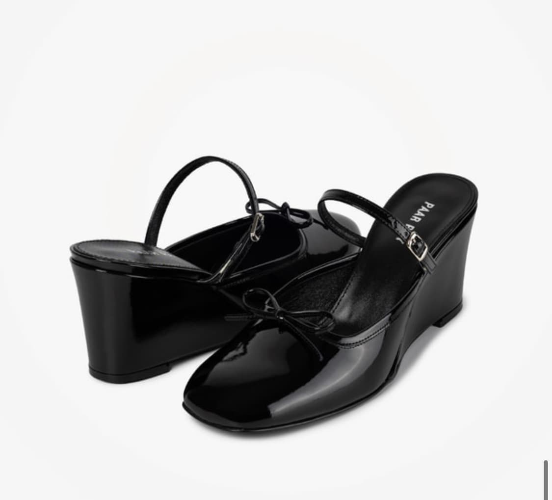 PP BALLET HEELS (PATENT BLACK) 상품이미지1