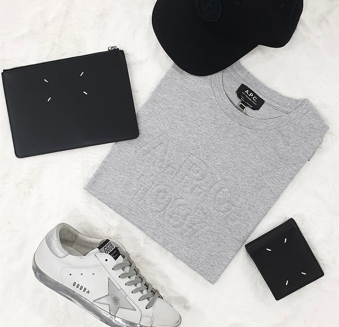 아페쎄 a.p.c / 레이즈로고 반팔티셔츠 그레이 / L 상품이미지10