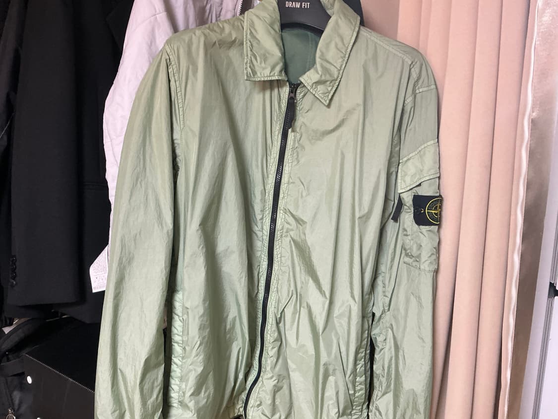 스톤아일랜드 나일론메탈 오버셔츠 / 세이지카키(민트색) / XL 상품이미지1