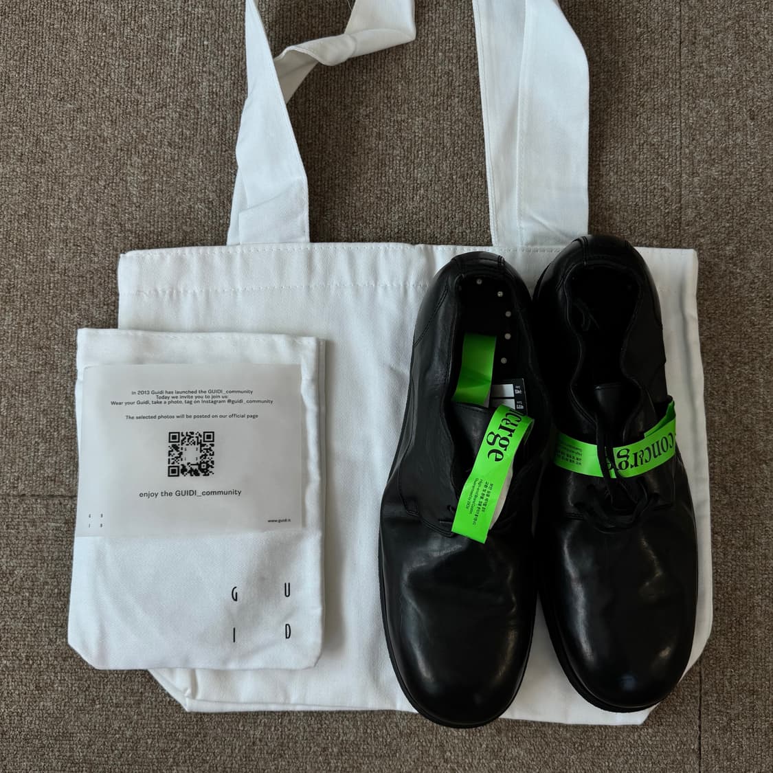구이디 992 홀스 풀 그레인 레더 더비 블랙  상품이미지9