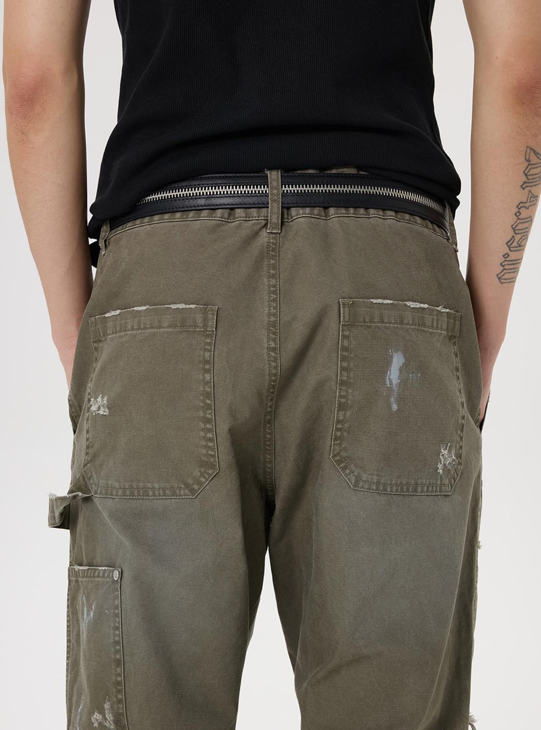 B.access leather zipper belt 상품이미지4