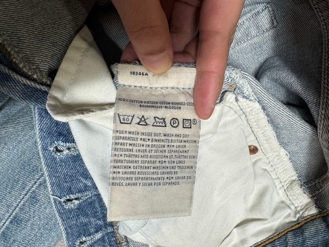 리바이스 나이트웍스 NIGHTWAKS 리메이크 501 청바지 연청 상품이미지7