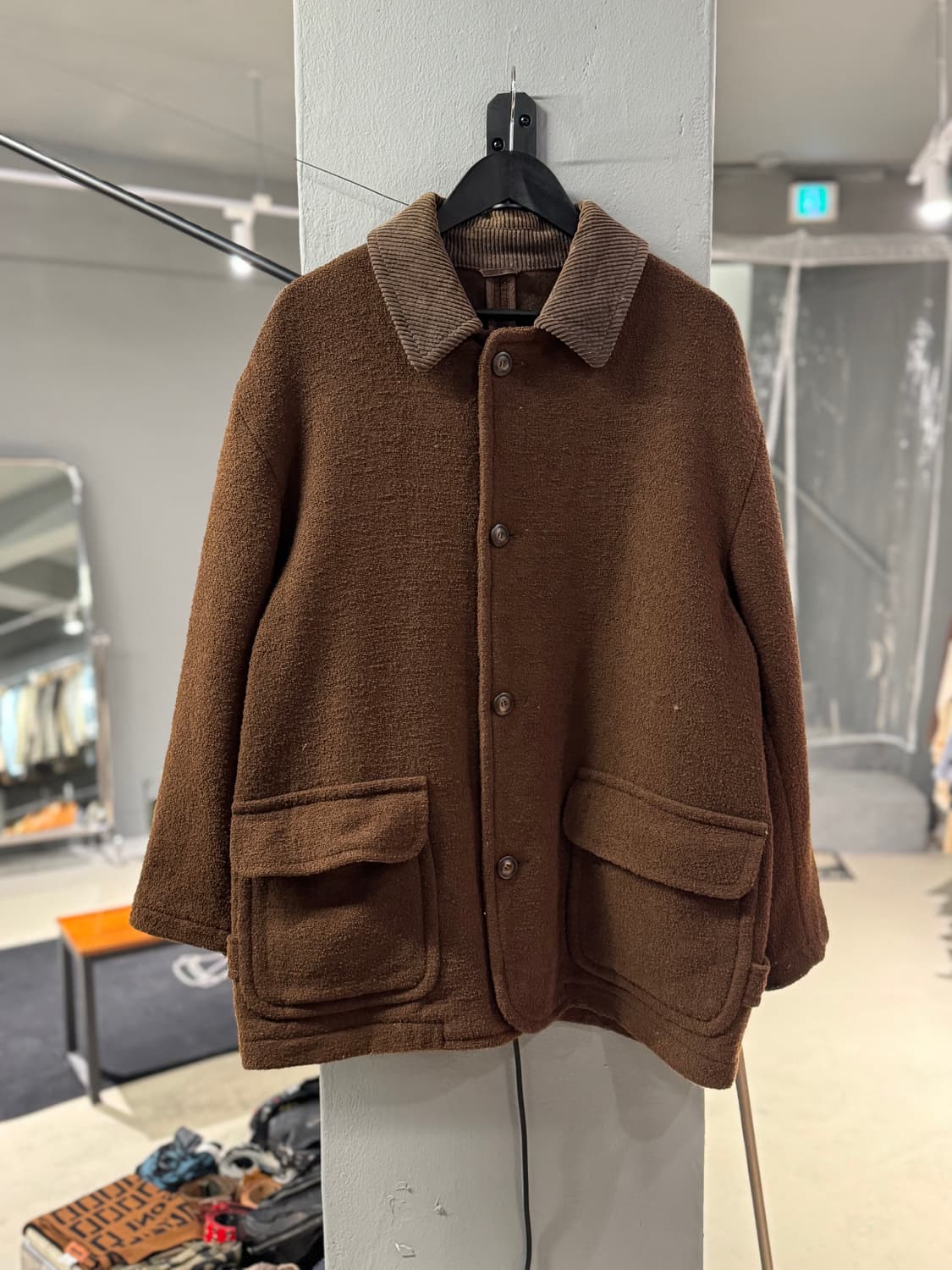 빈티지 코듀로이카라 모직 워크 자켓  상품이미지1