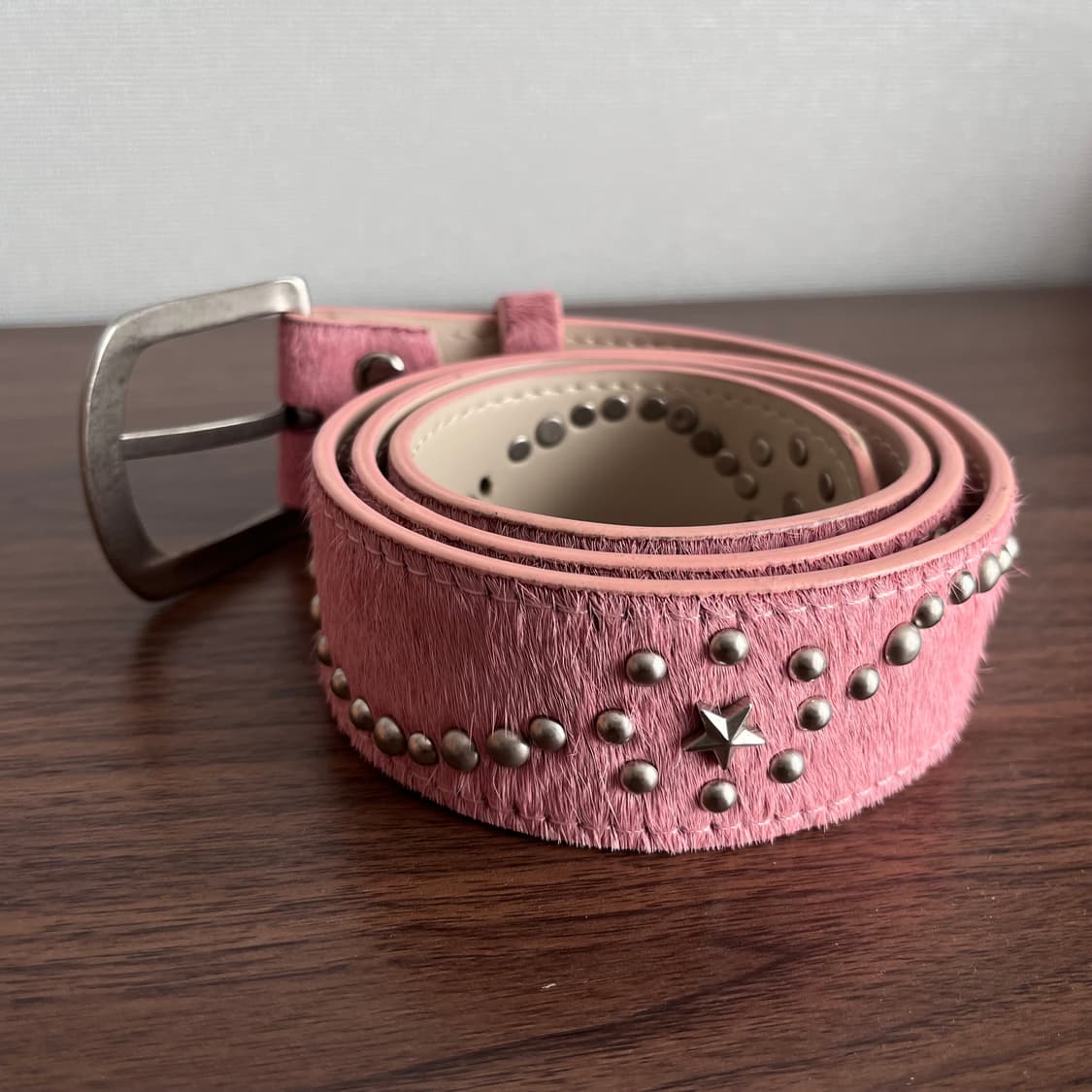 faze seoul 스터드 송치 벨트 -핑크 상품이미지8