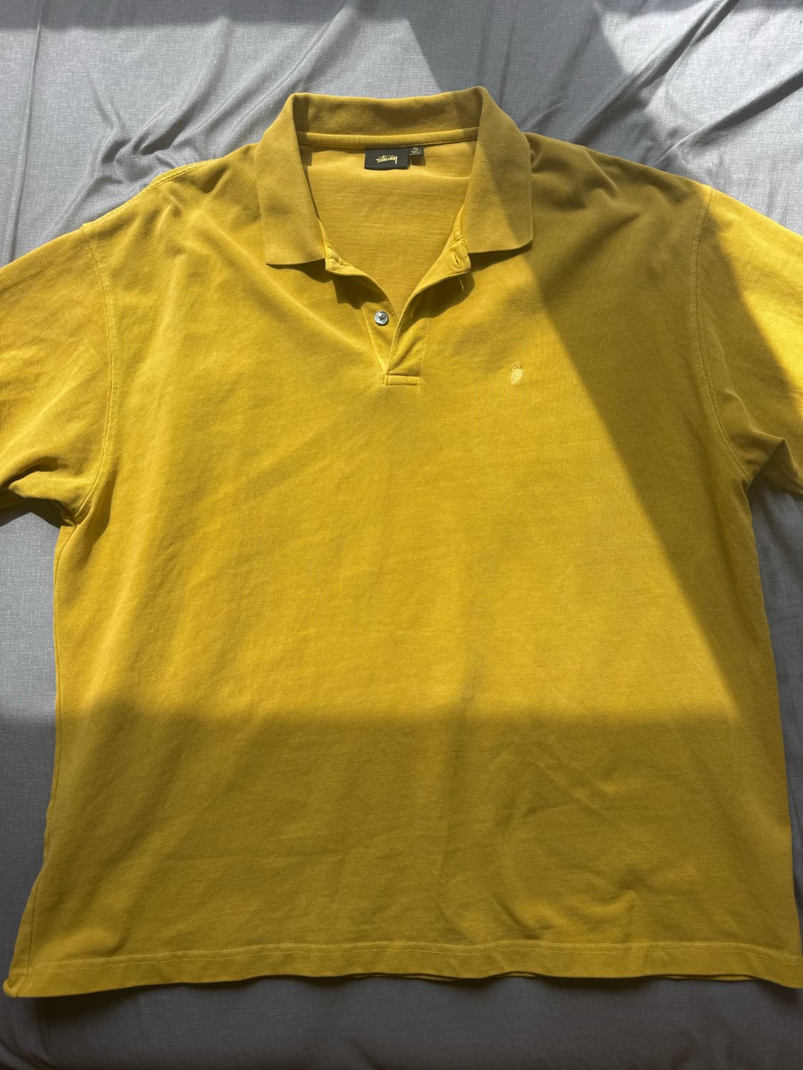 [XL] STUSSY 스투시 컬리로고 카라티 상품이미지1