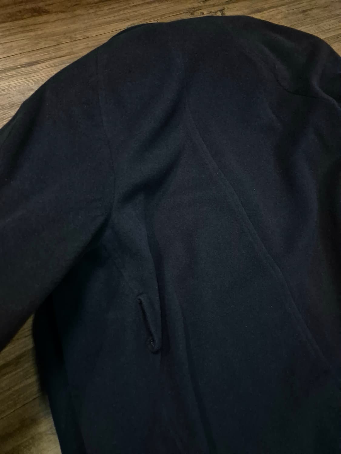 버버리 램스울 네이비 발마칸코트 (105-110) 상품이미지7