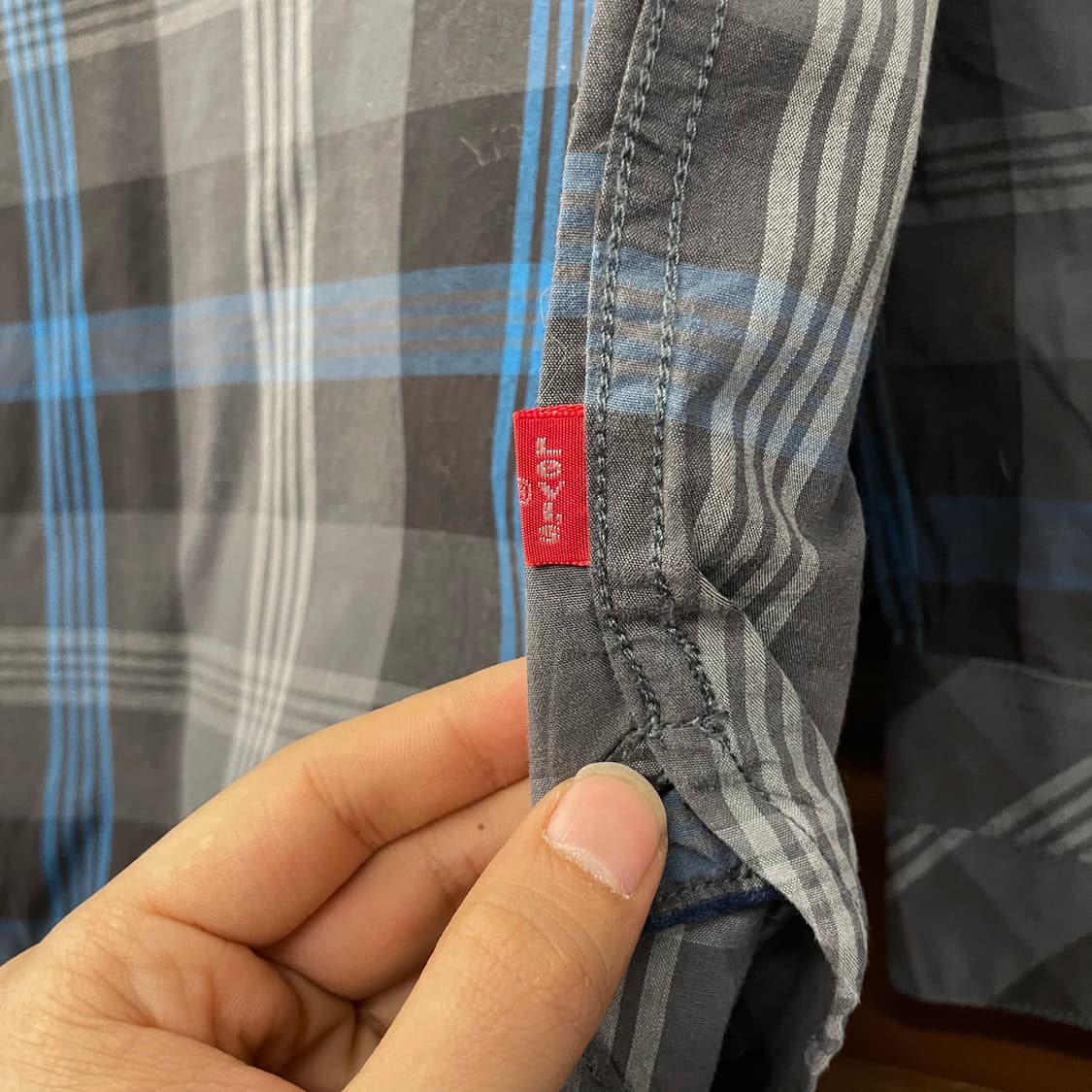 00s 리바이스 웨스턴 펄 스냅 체크 포켓 셔츠 N210 상품이미지7