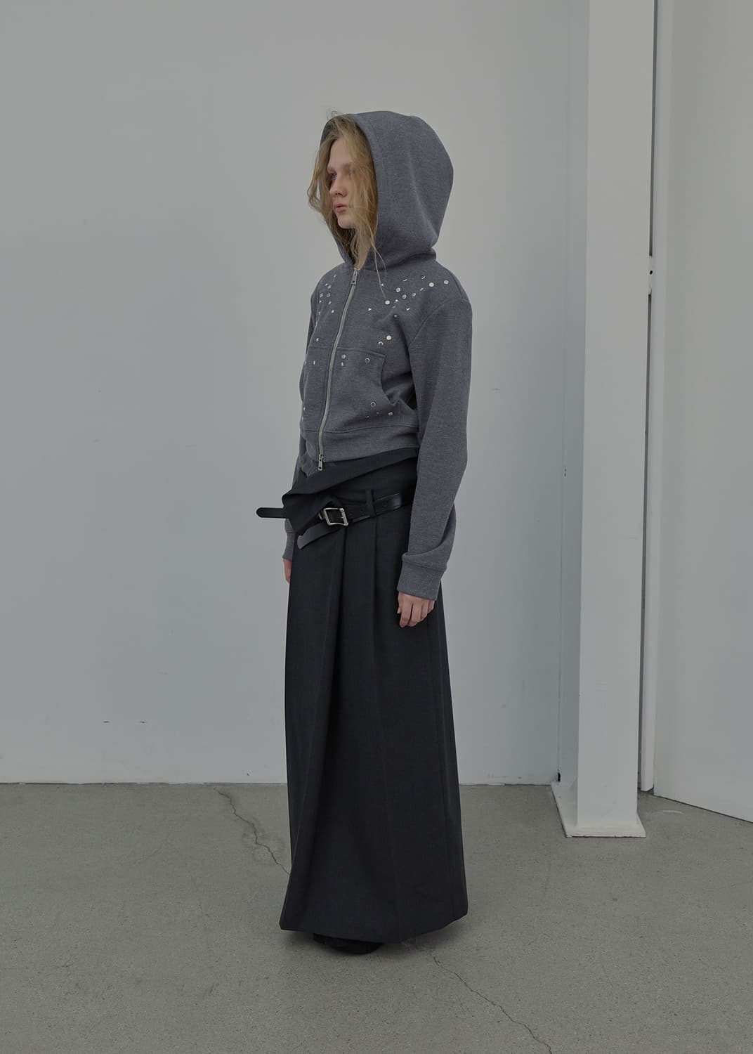 LCDC 스커트 [S] FOLD-OVER CHECK SKIRT (DARK 상품이미지3