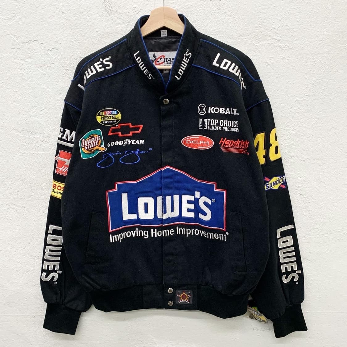 하세 어센틱 블랙 로위스 와펜 레이싱 자켓 상품이미지3