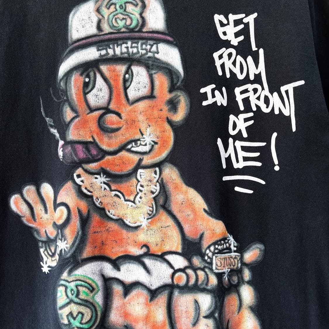 스투시 x 킹 파드 에어 브러시 베이비 티셔츠 상품이미지5