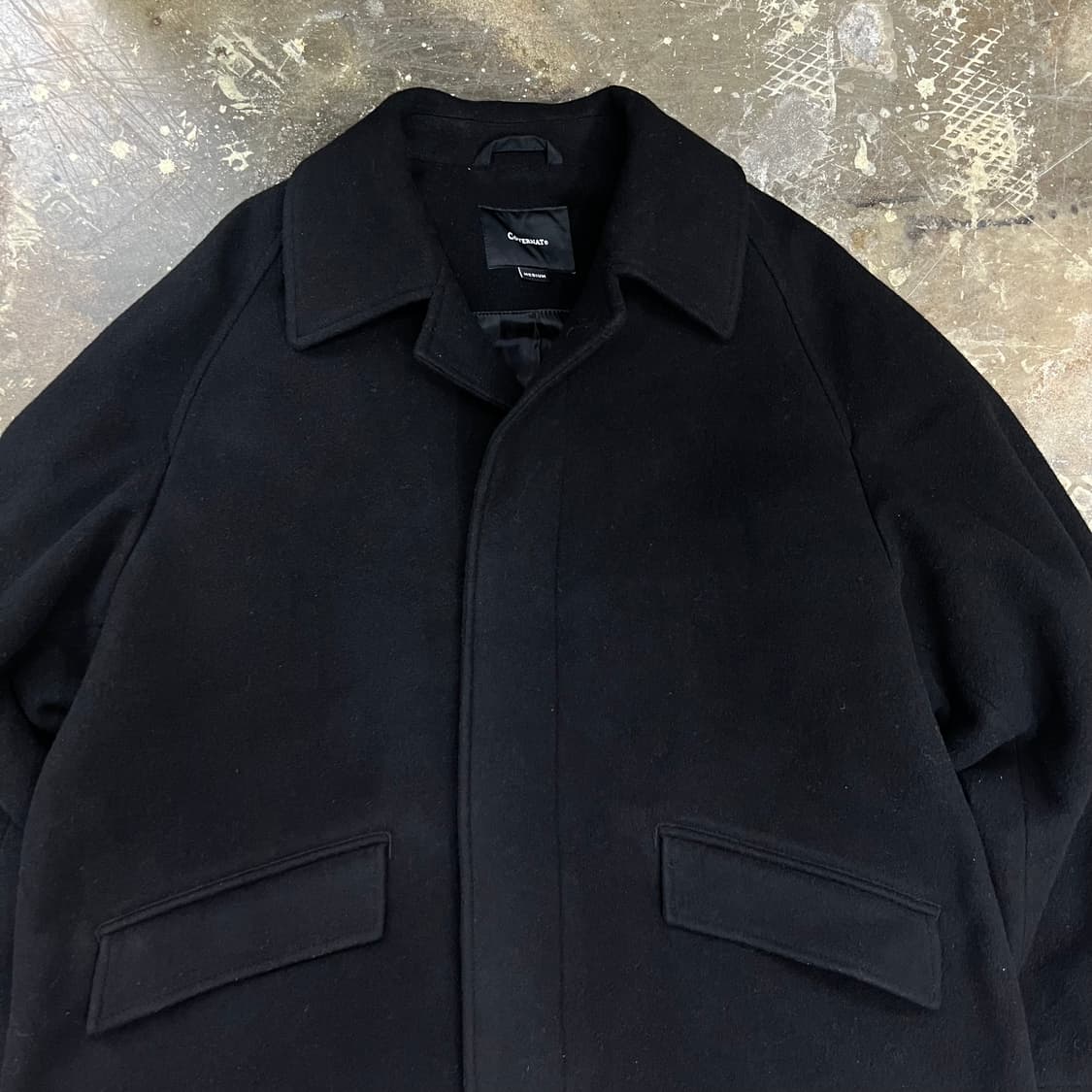 M) 커버낫 울 캐시미어 발마칸 코트 상품이미지2