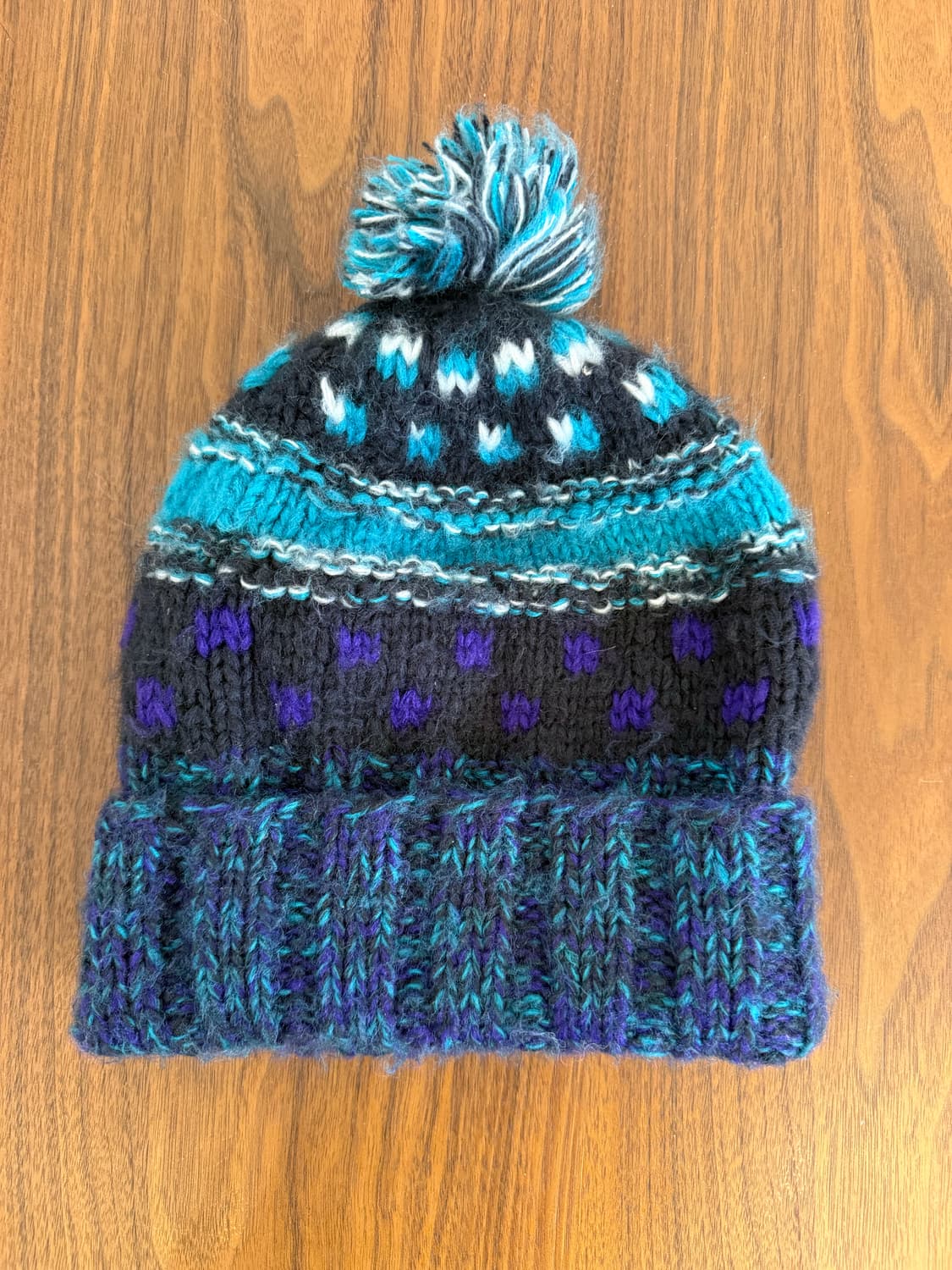 빈티지 노르딕 패턴비니 상품이미지1