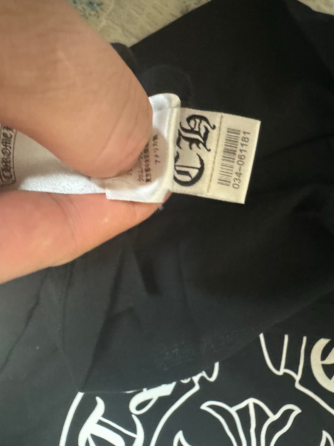 크롬하츠 홀스슈 로고 포켓 티셔츠 블랙 XL 상품이미지7