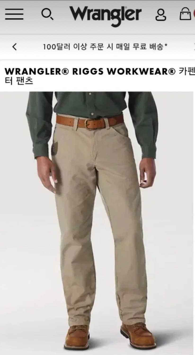 랭글러 RIGGS 카펜터 워크팬츠 34 상품이미지9