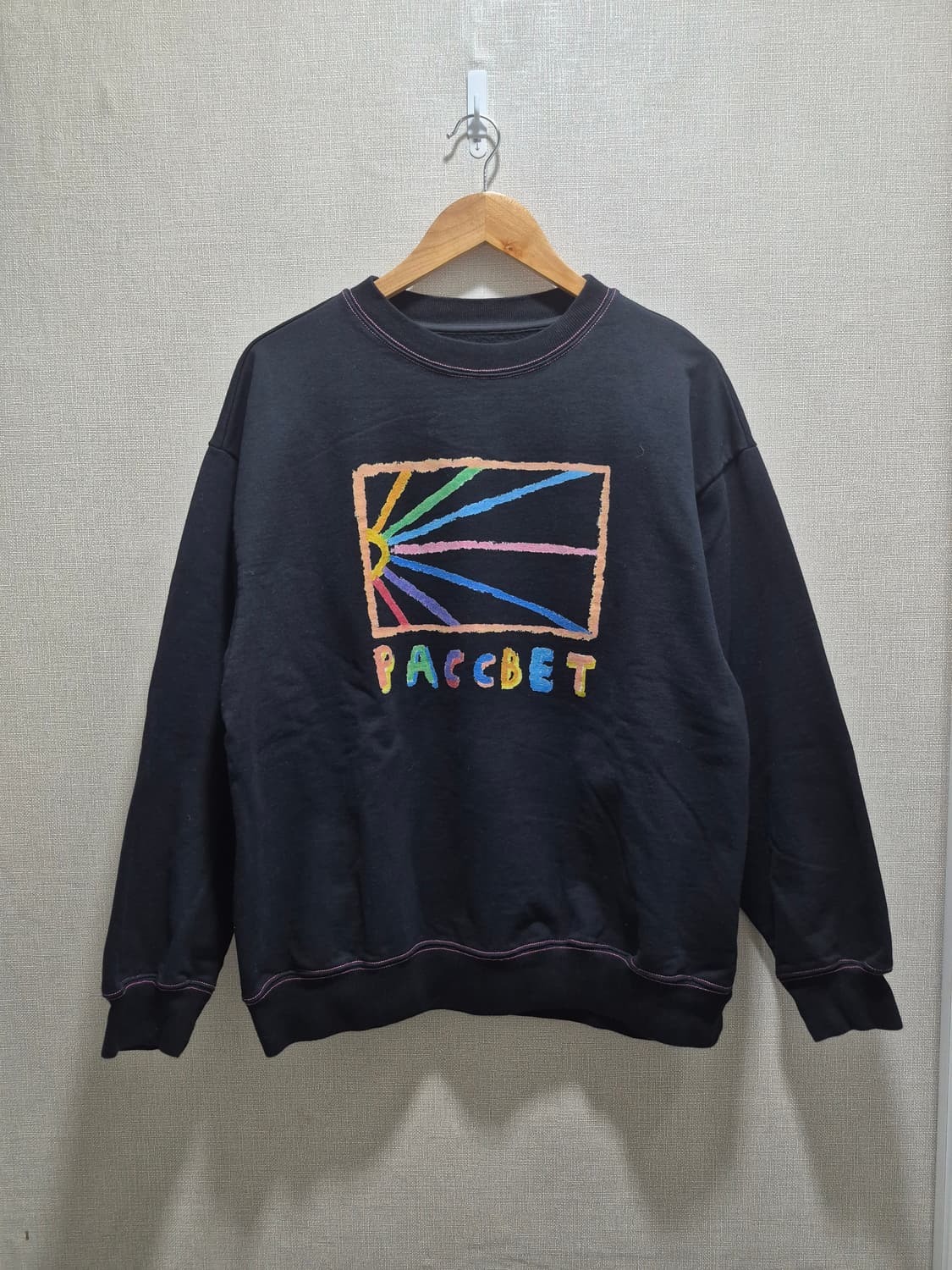 (M) 라스벳 파스텔 로고 크루넥 스웻셔츠 상품이미지1