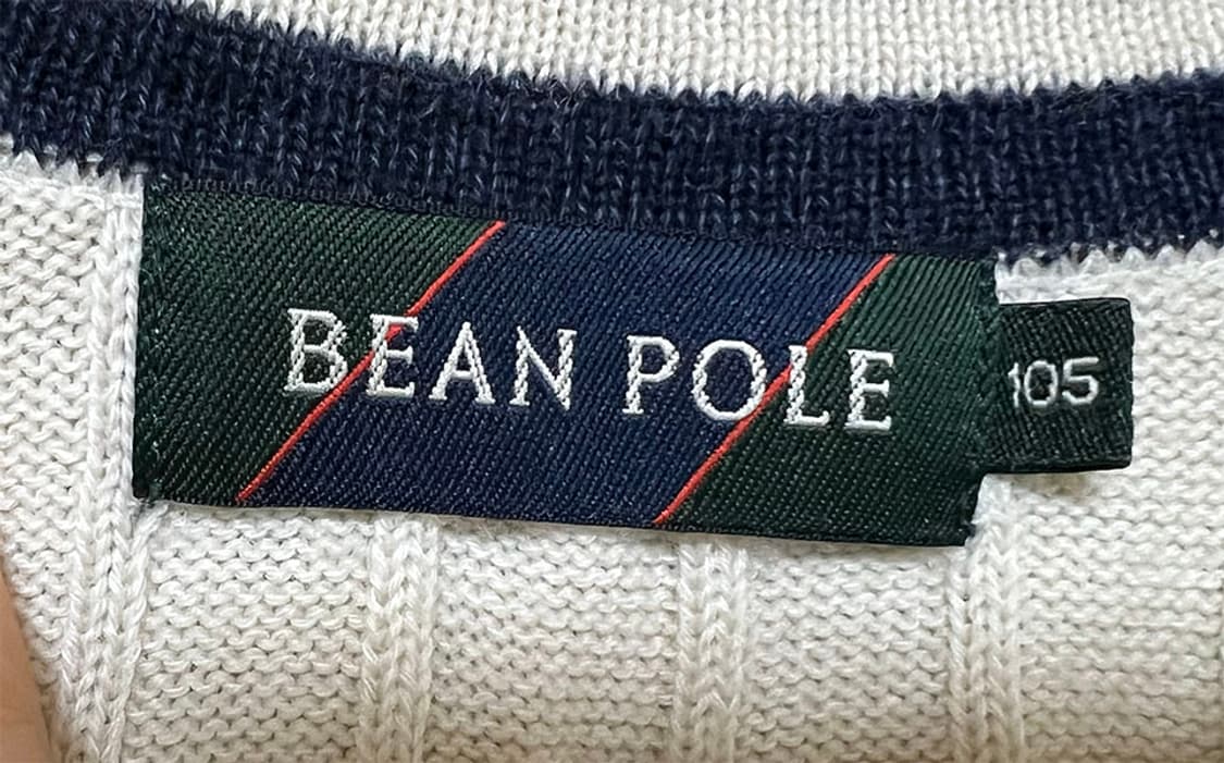 빈폴 남자 꽈배기니트 크리켓 캐주얼 브이넥 XL 105  상품이미지4