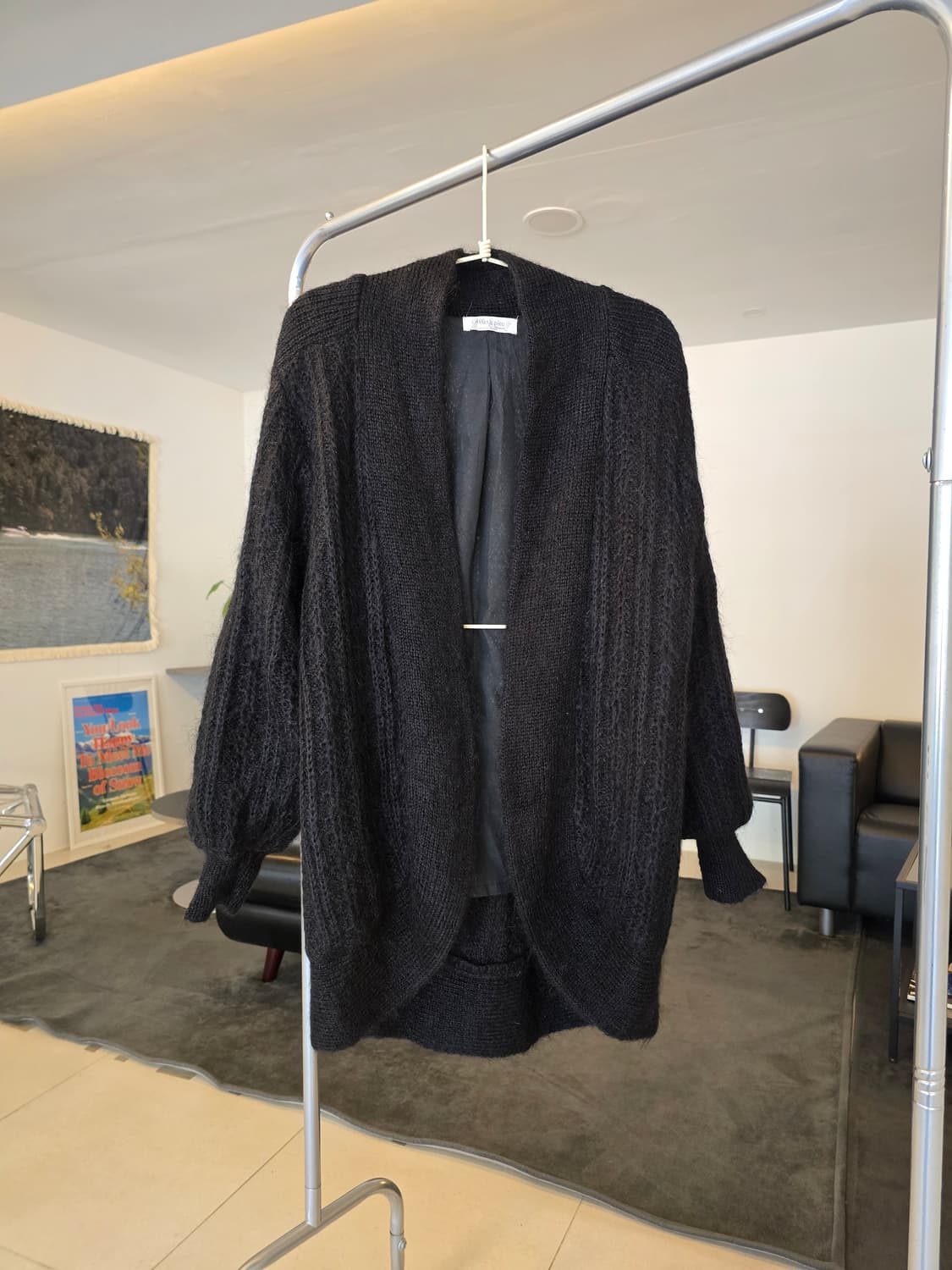 블랙 모 가디건 상품이미지1