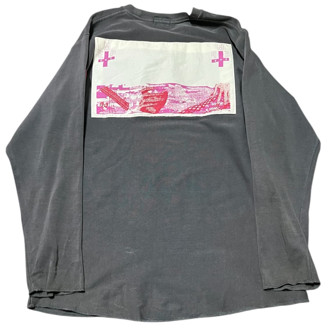 카브엠트 차콜 프린팅 빈티지 롱슬리브  상품이미지2