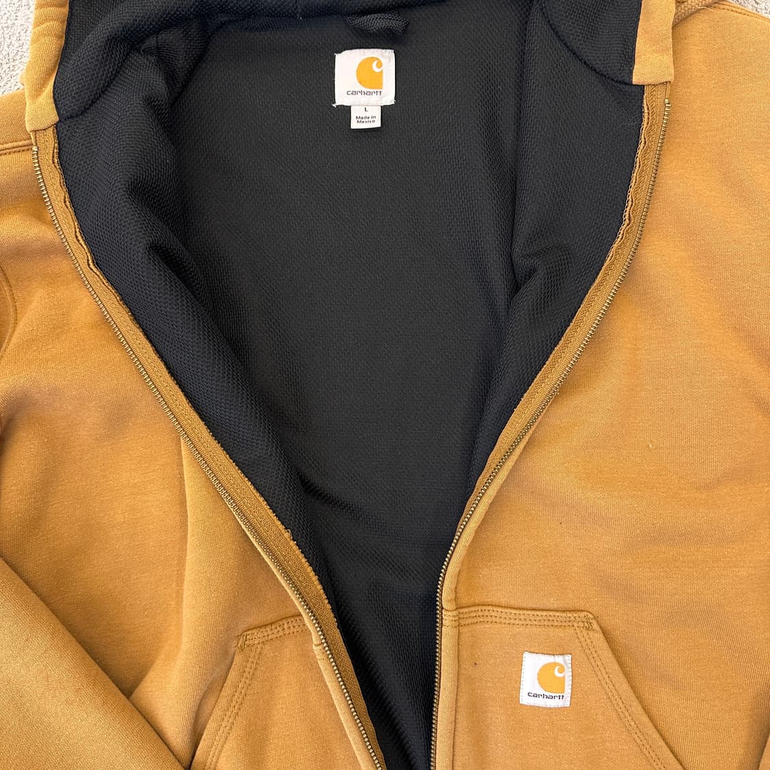 칼하트 써멀 후드집업 브라운 상품이미지5