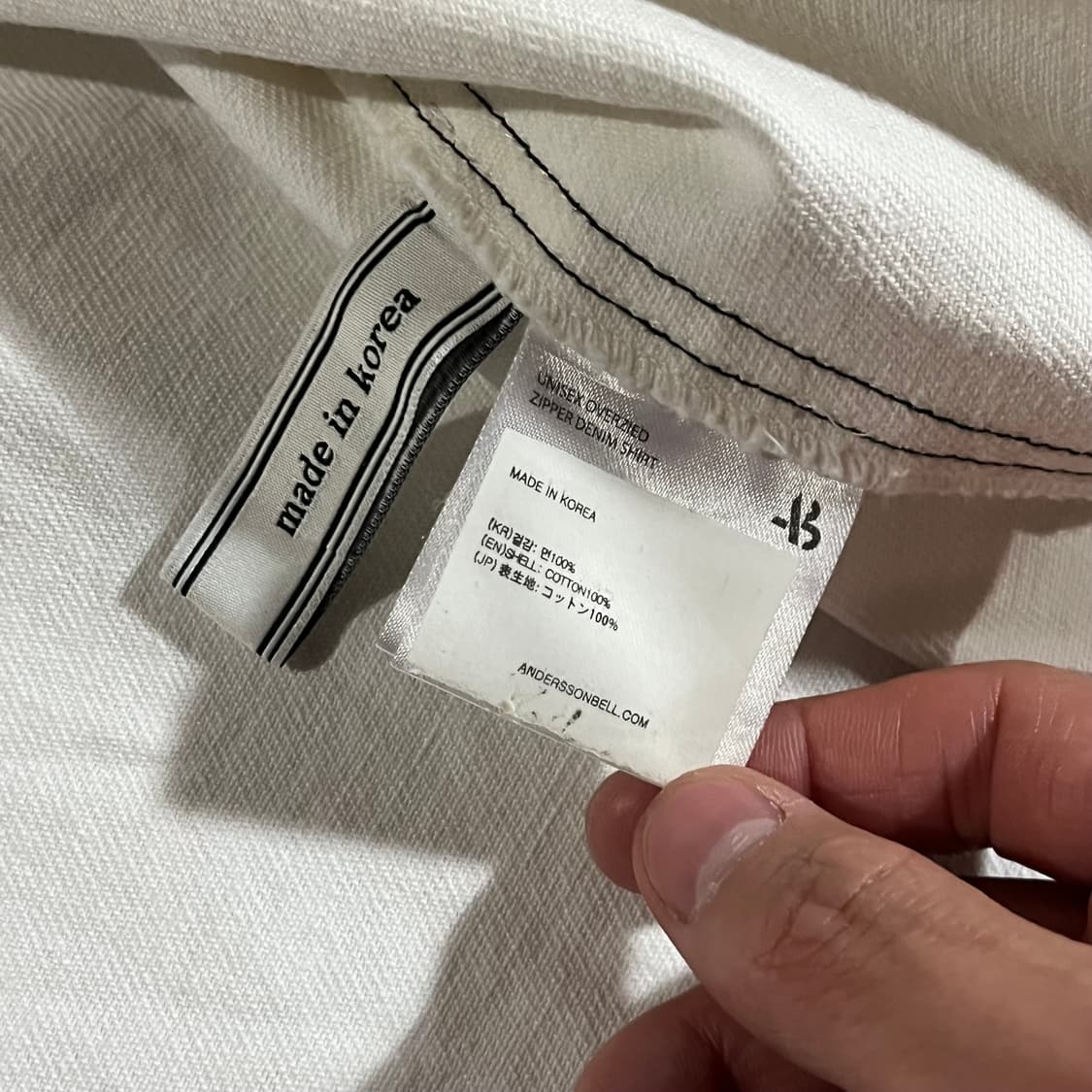 [105] 앤더슨벨 오버 데님자켓 상품이미지10