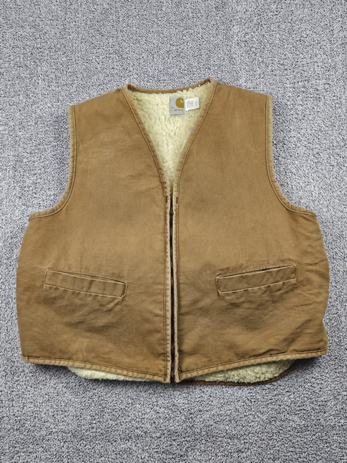 70's USA 칼하트 덕캔버스 쉐르파 베스트 ( XL ) / 10354 상품이미지1