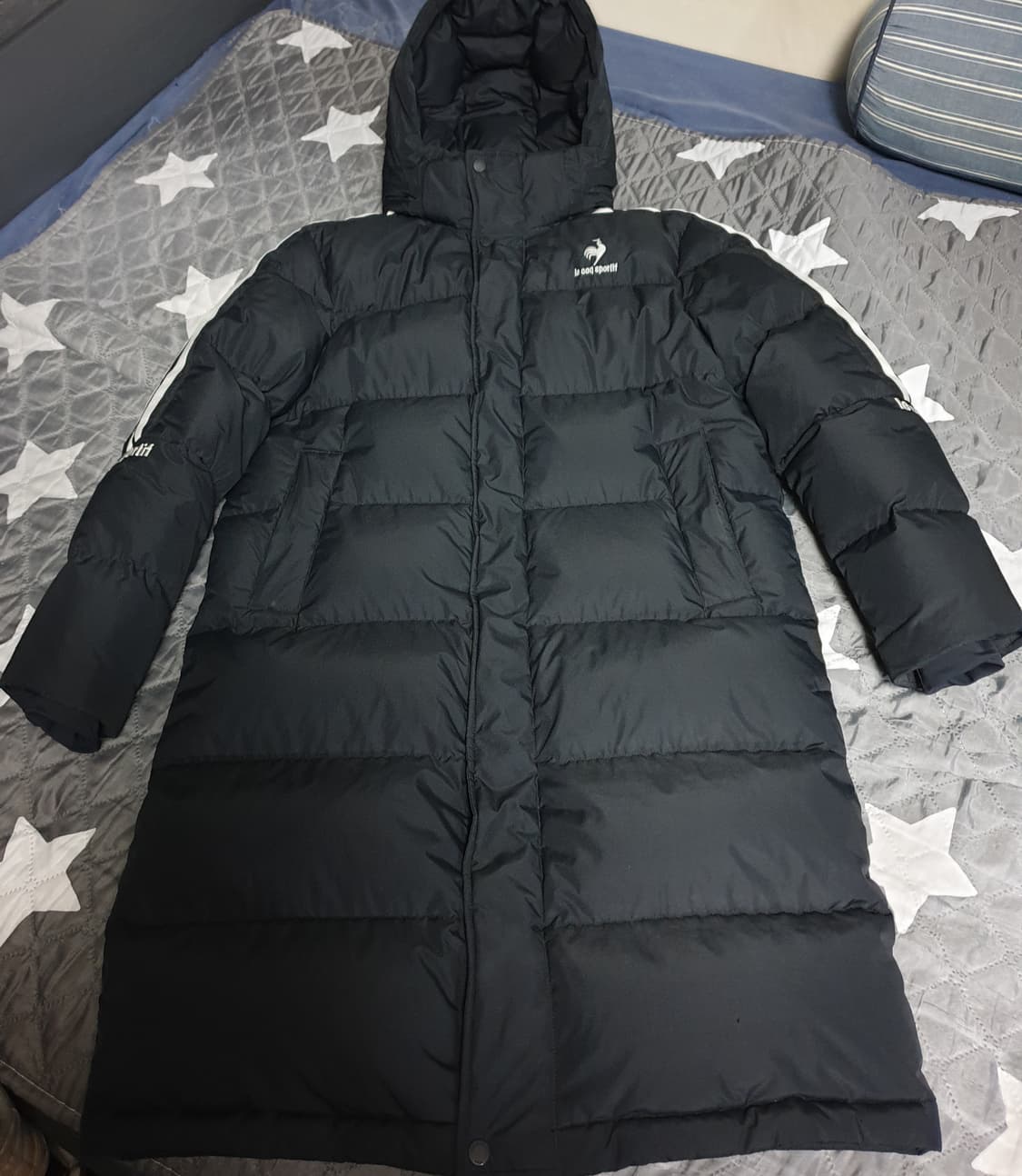 르꼬끄 네오선데이 레귤러핏 덕다운 벤치 패딩 파카 블랙 (L) 상품이미지2