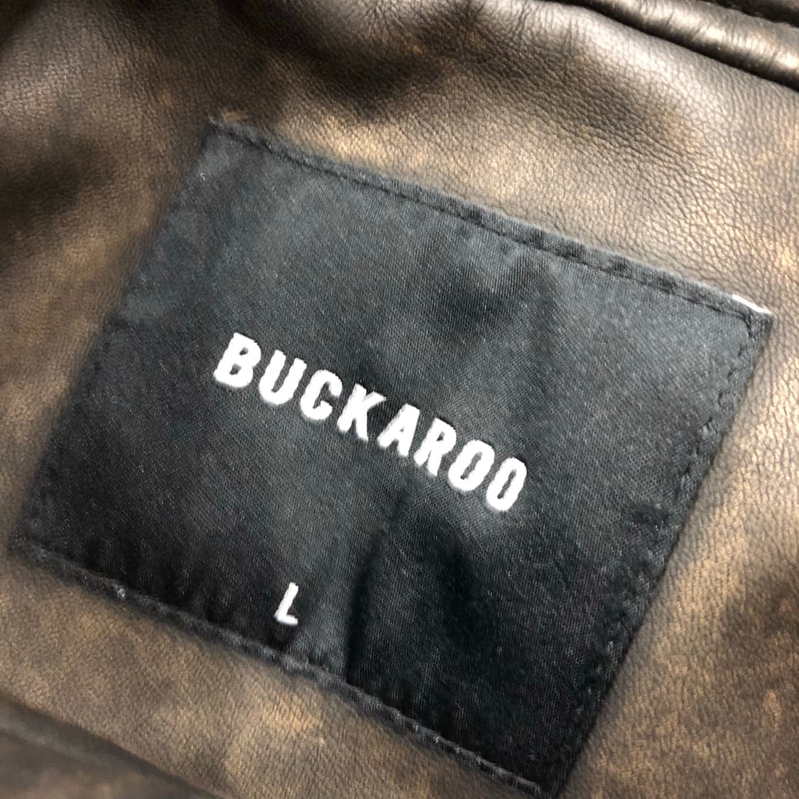 버커루 레더 워싱 봄버 블루종 자켓 상품이미지6