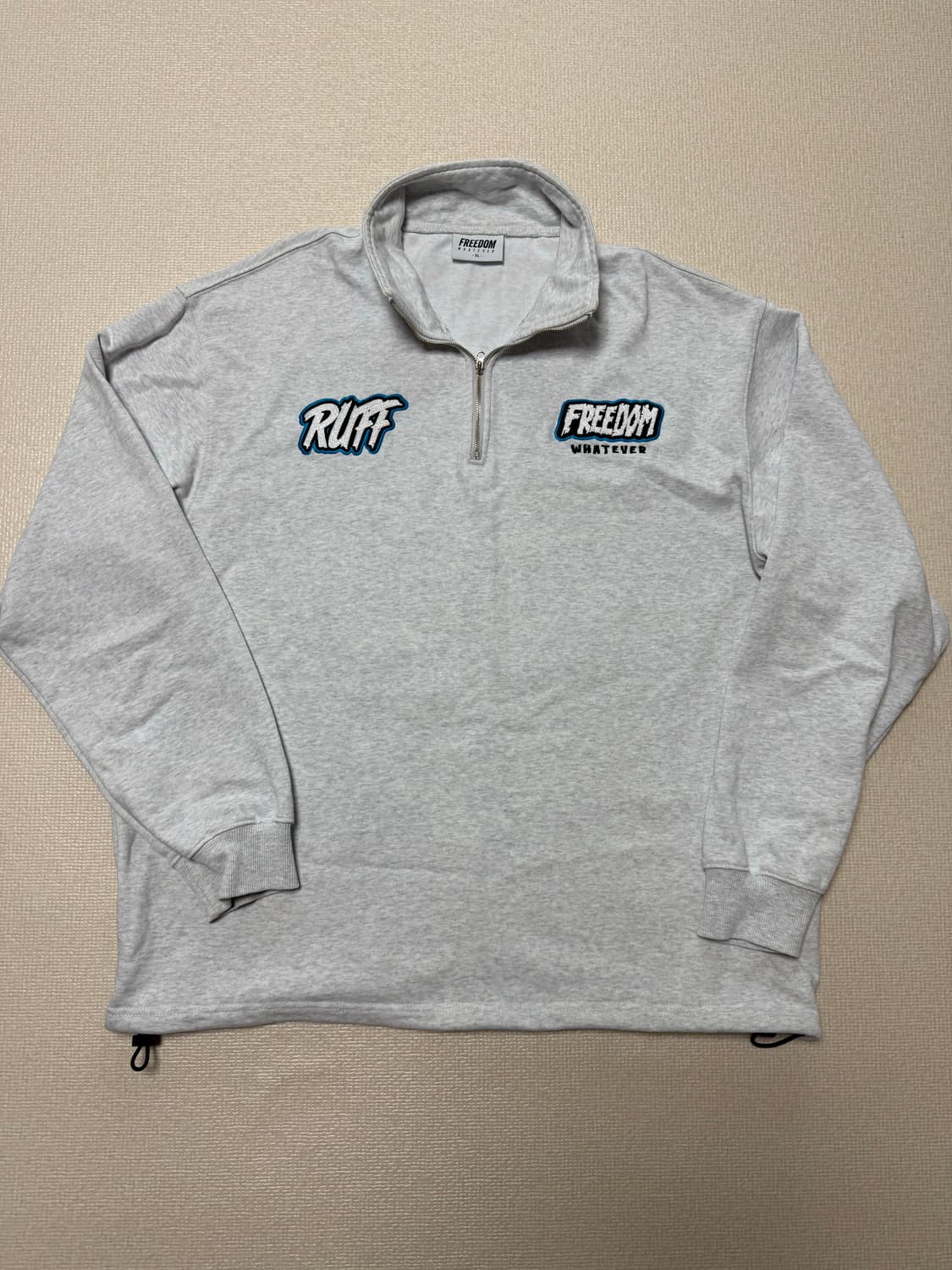 [XL]프리덤 러프디젤 하프집업 스웨트셔츠 상품이미지1