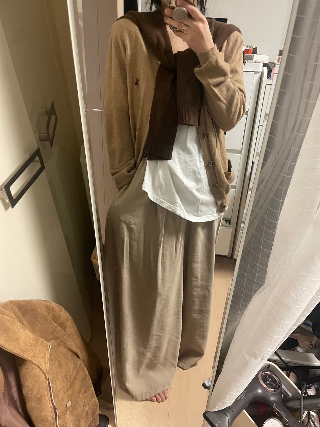 폴로 랄프로렌 베이지 가디건L 상품이미지5