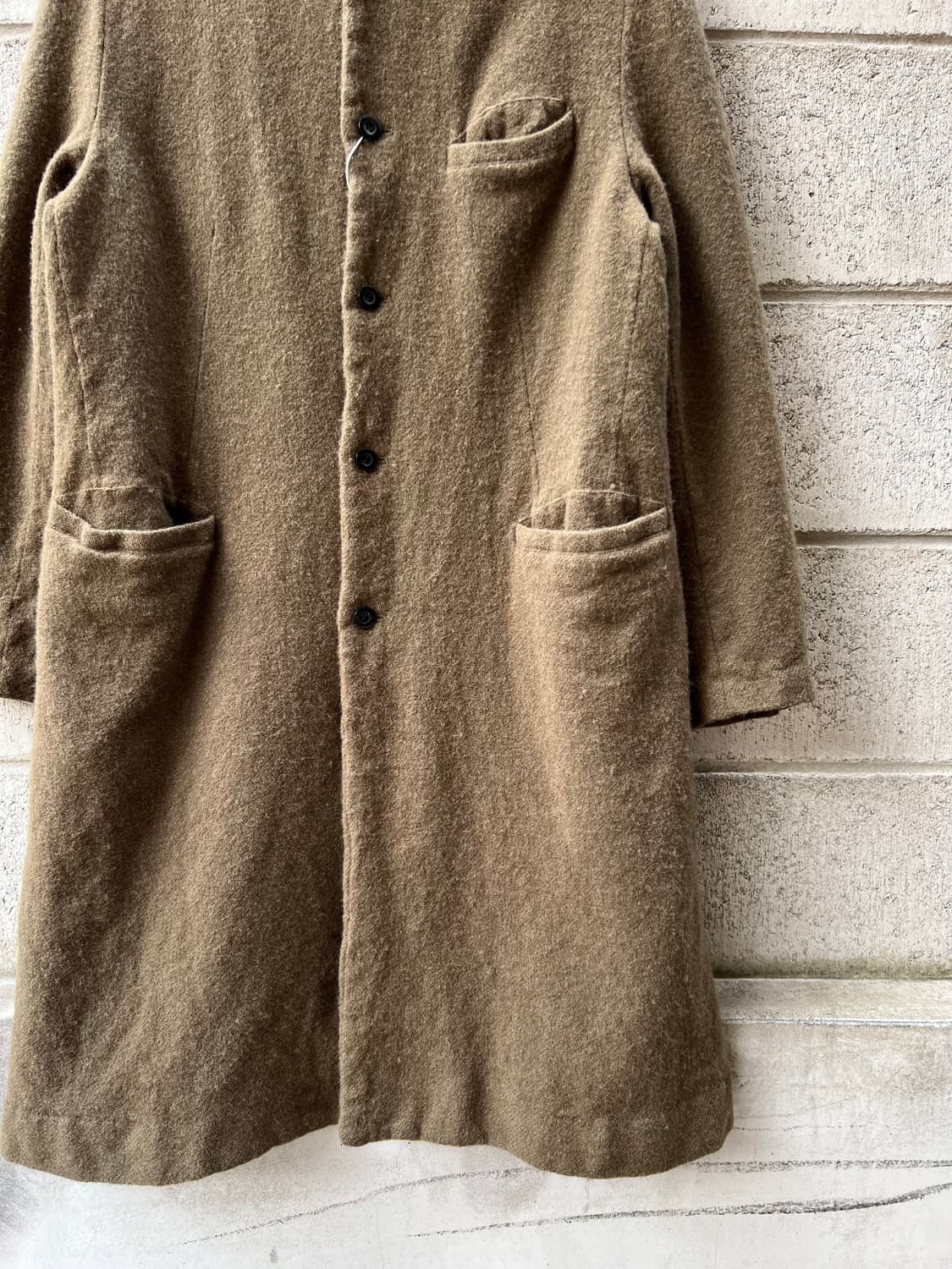 OUTIL WOOL COAT 우틸 울 모직 카키 브라운 코트 상품이미지5