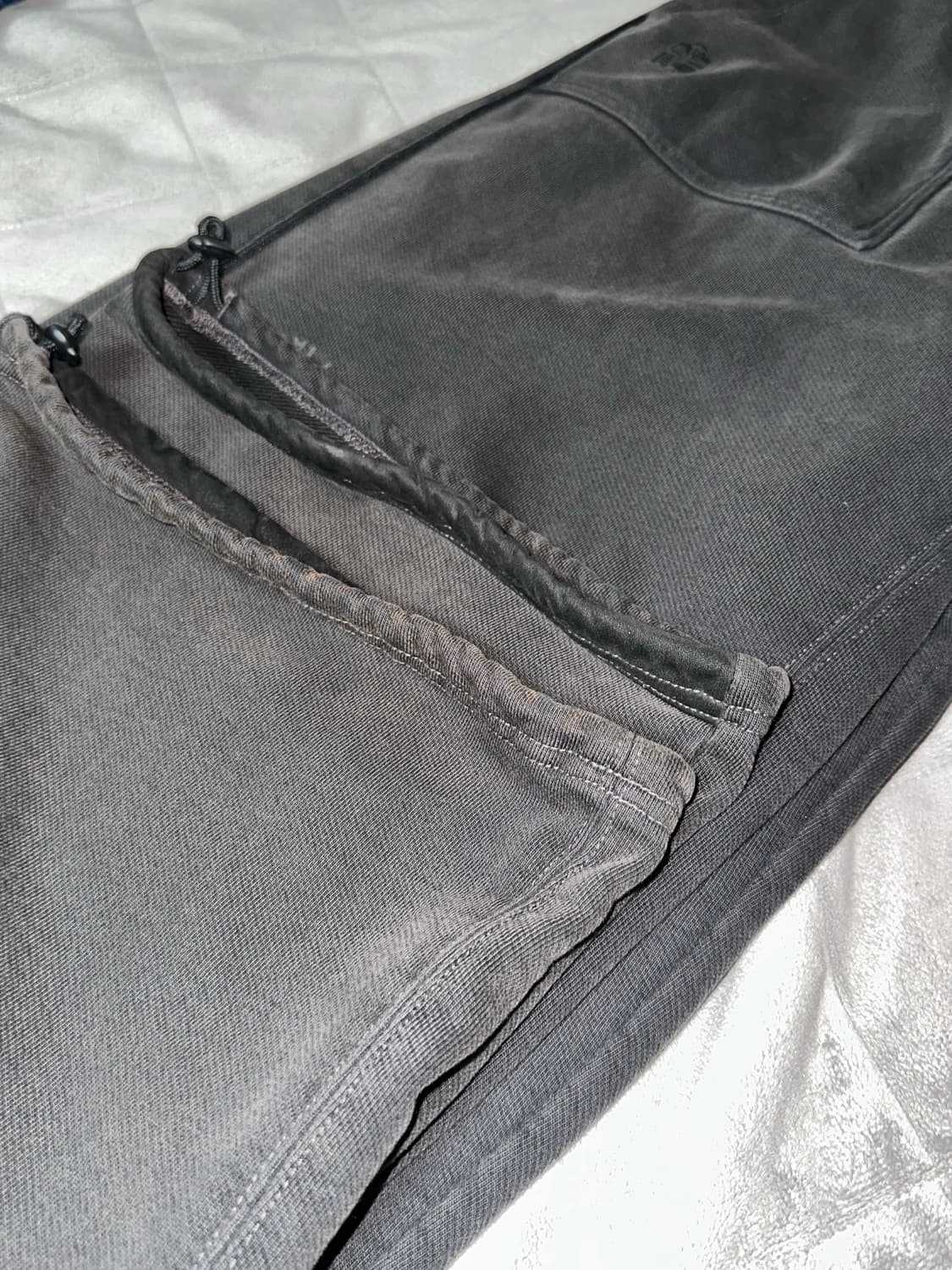 [1] 폴리테루 1011 퍼티그 블리치드 블랙 스웨트팬츠 상품이미지1