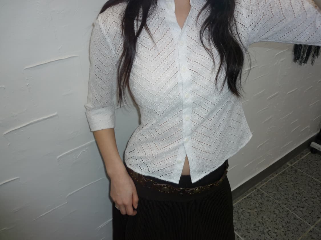 vintage white shirts 상품이미지4