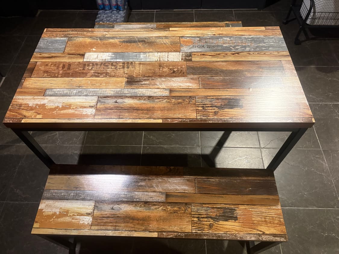 [중고] 테이블 + 2인용의자 2개 상품이미지2