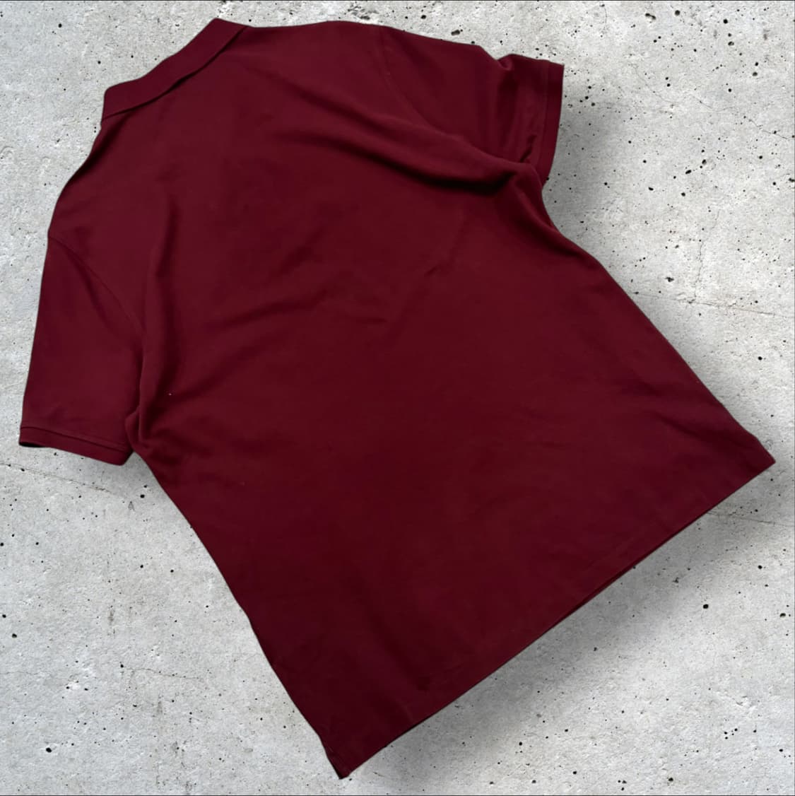 [2XL] 버버리 반팔 폴로 셔츠 버건디 D154 상품이미지2