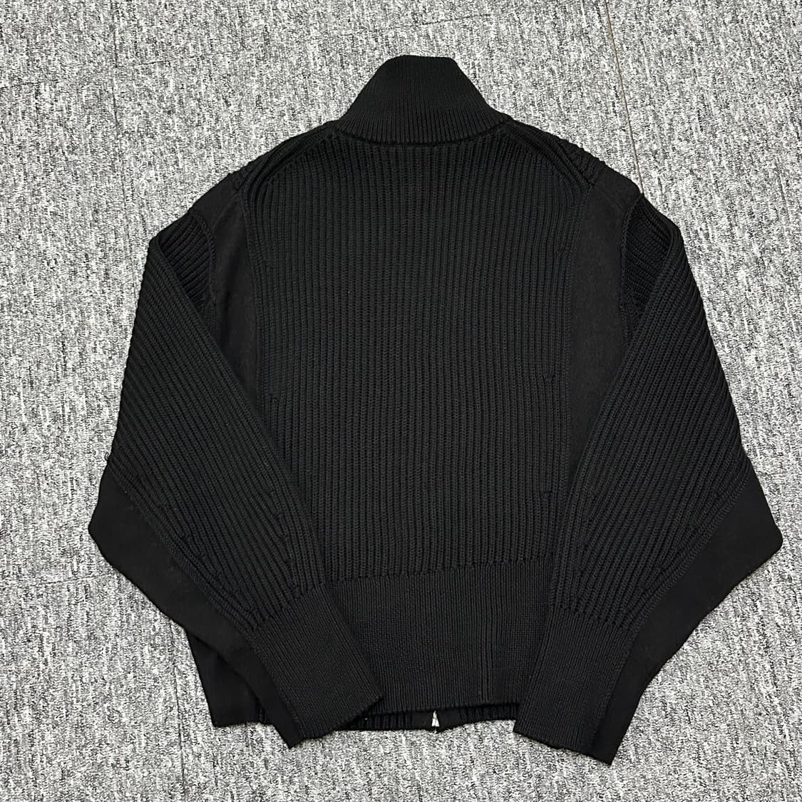 Cos 코스 리브드 울 보머 재킷 블랙 상품이미지9