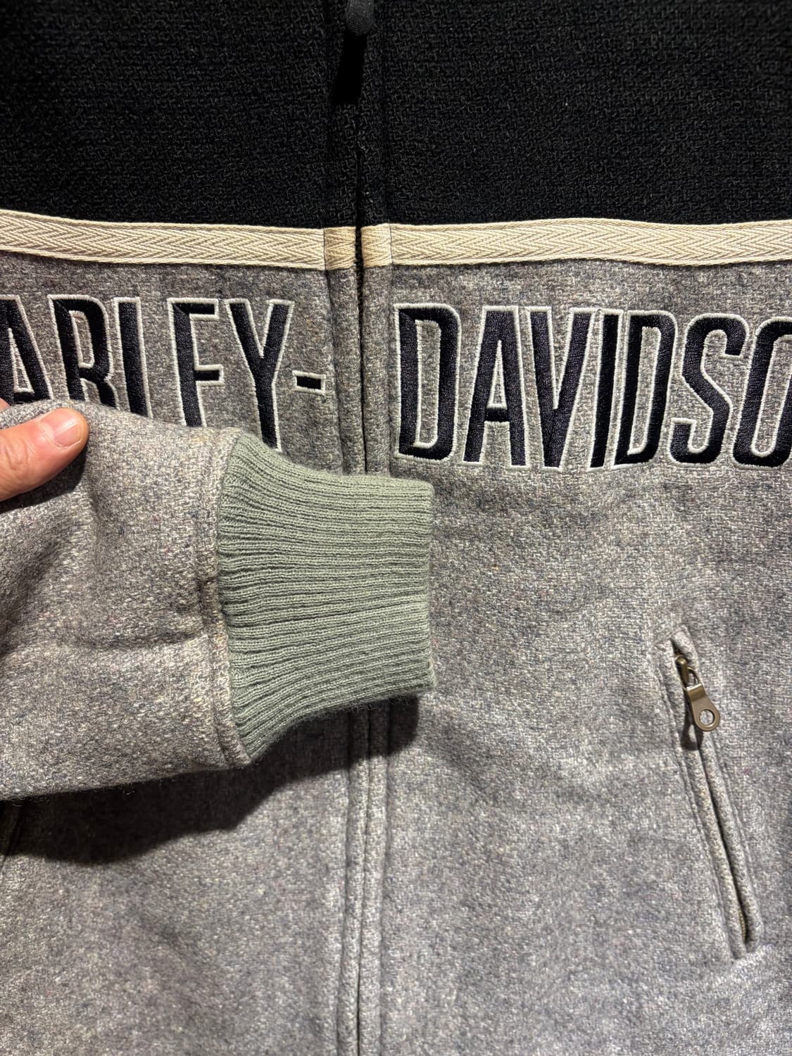 Harley davidson wool bomber jacket 상품이미지7