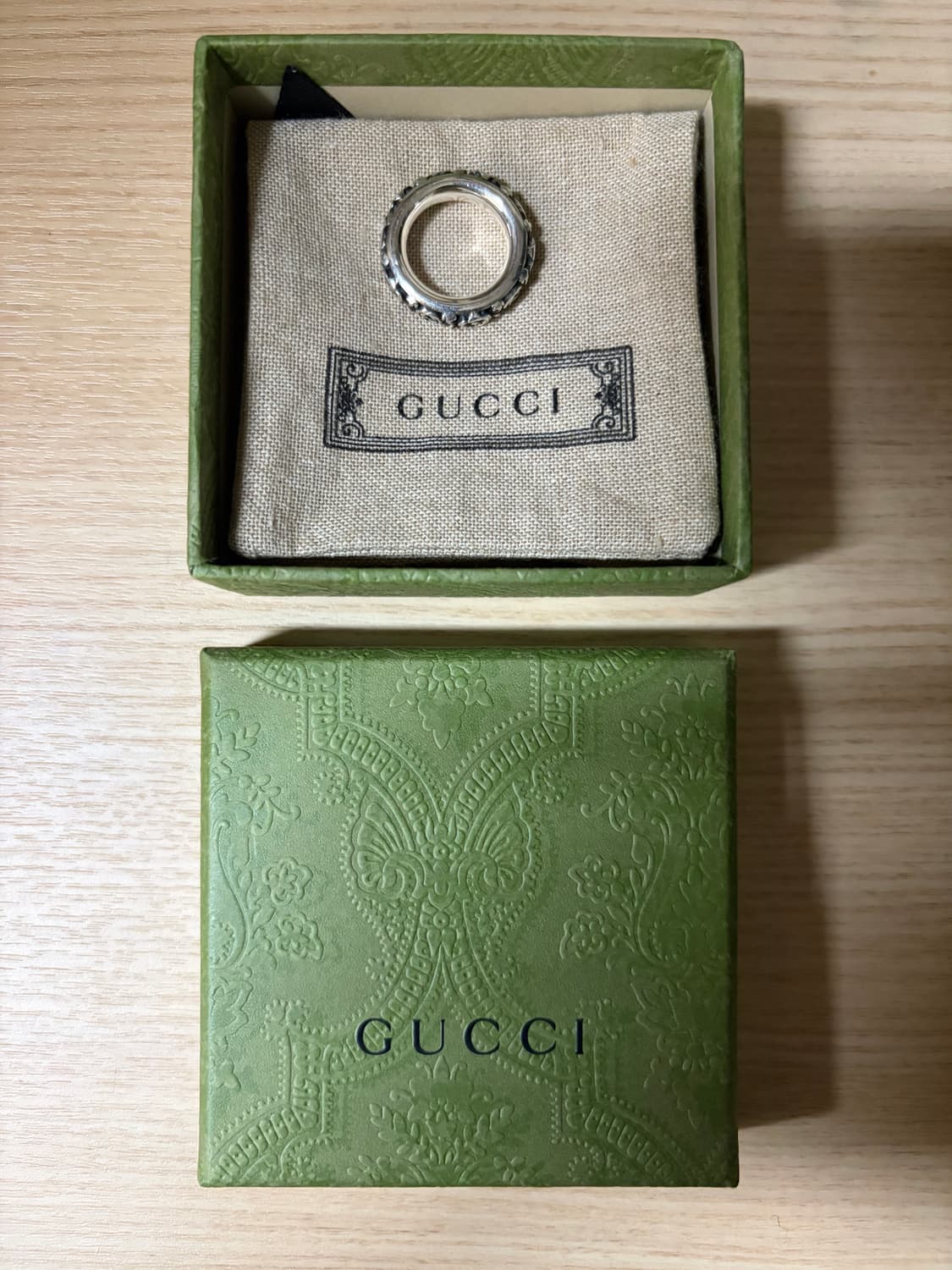 구찌 실버 인터로킹 g플라워 링 상품이미지2