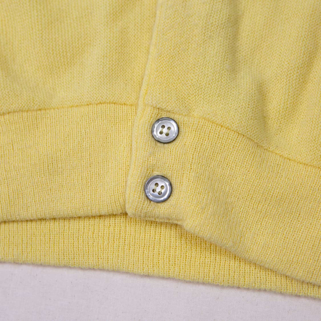 70s IZOD 라코스테 아크릴 가디건 옐로우 상품이미지7