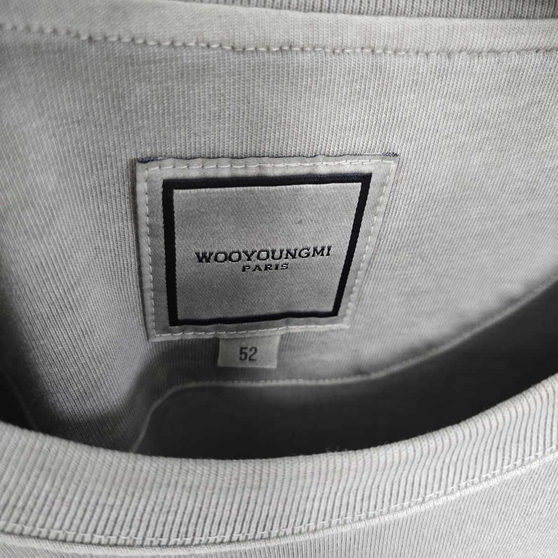 25ss 우영미 백로고 페이드 플라워 반팔 티셔츠 52사이즈 110 판매 상품이미지4