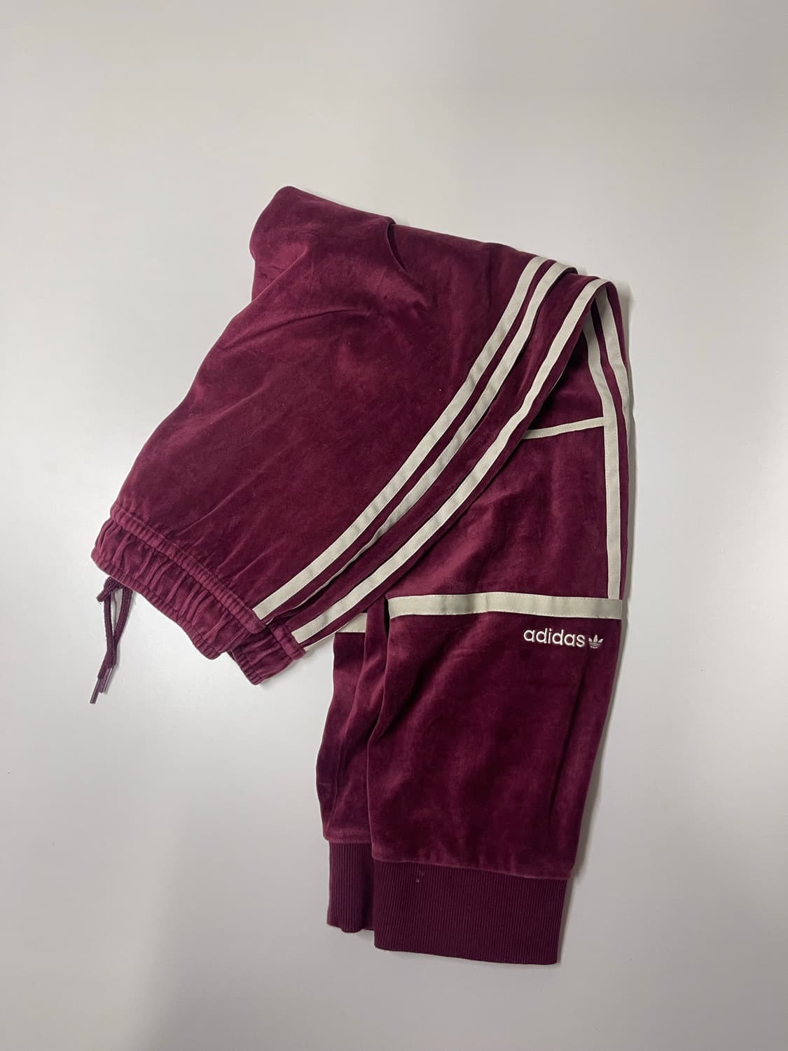아디다스 벨벳 트레이닝 세트 버건디 100 상품이미지6
