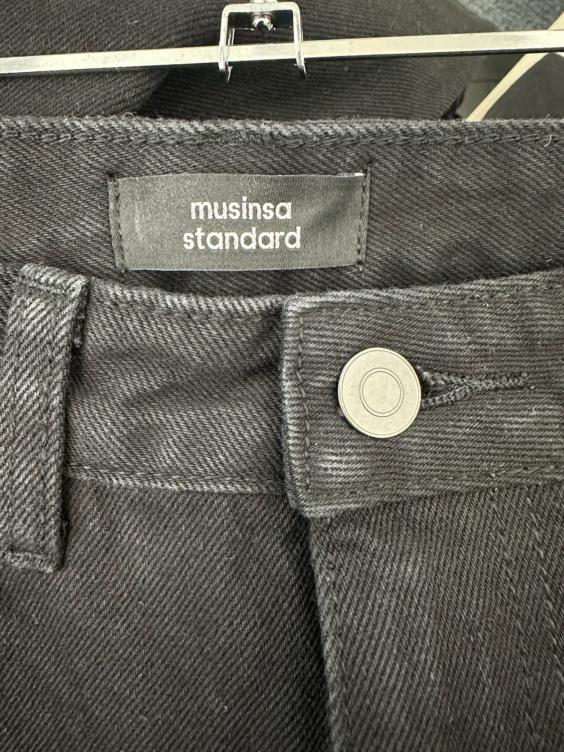 무탠다드 플레어 데님 팬츠(블랙) 상품이미지4