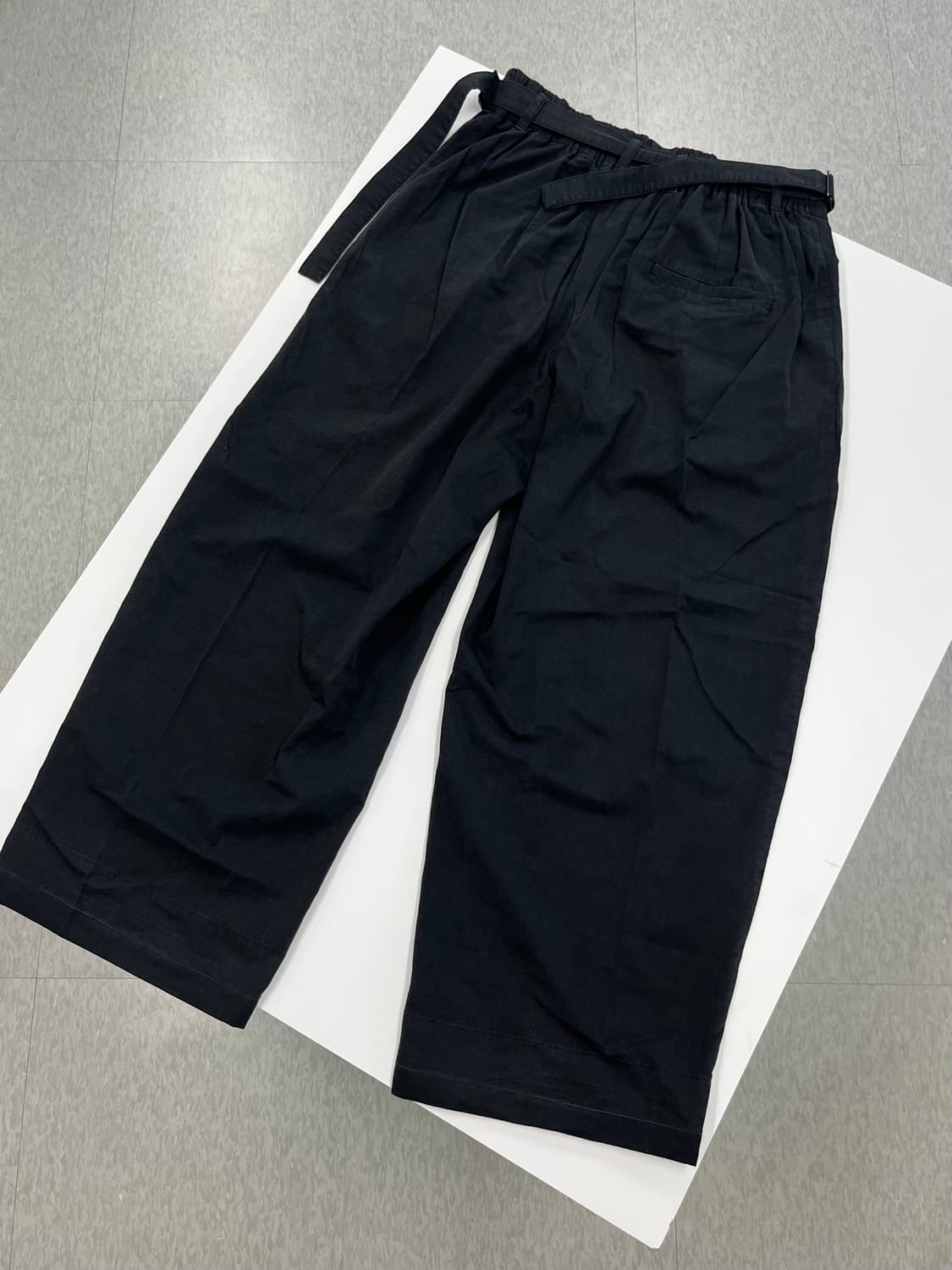 폴리테루 벨티드 와이드 팬츠 상품이미지8