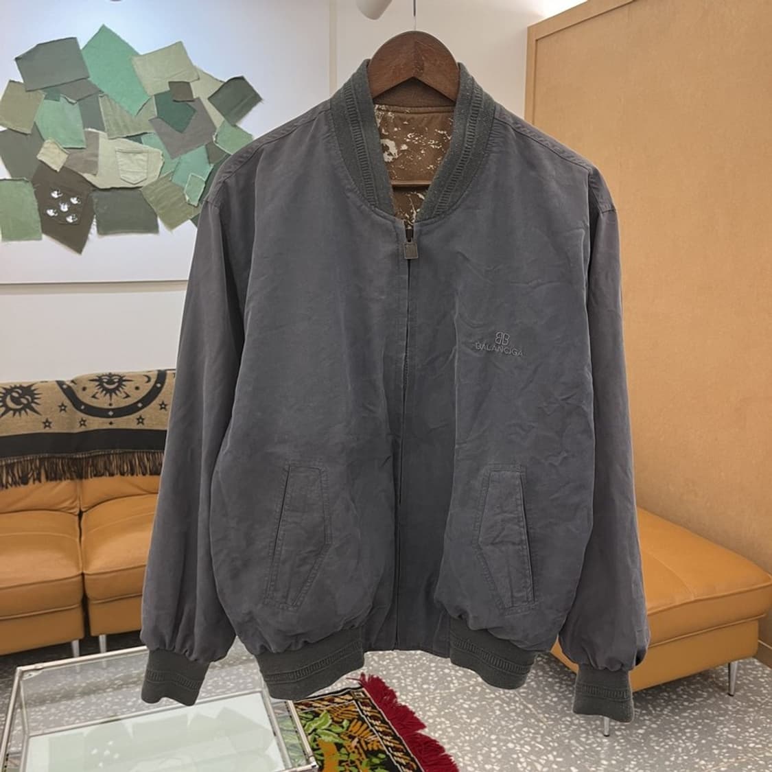 발렌시아가 빈티지 올프린팅 리버시블 블루종 자켓 105 C06016 상품이미지4