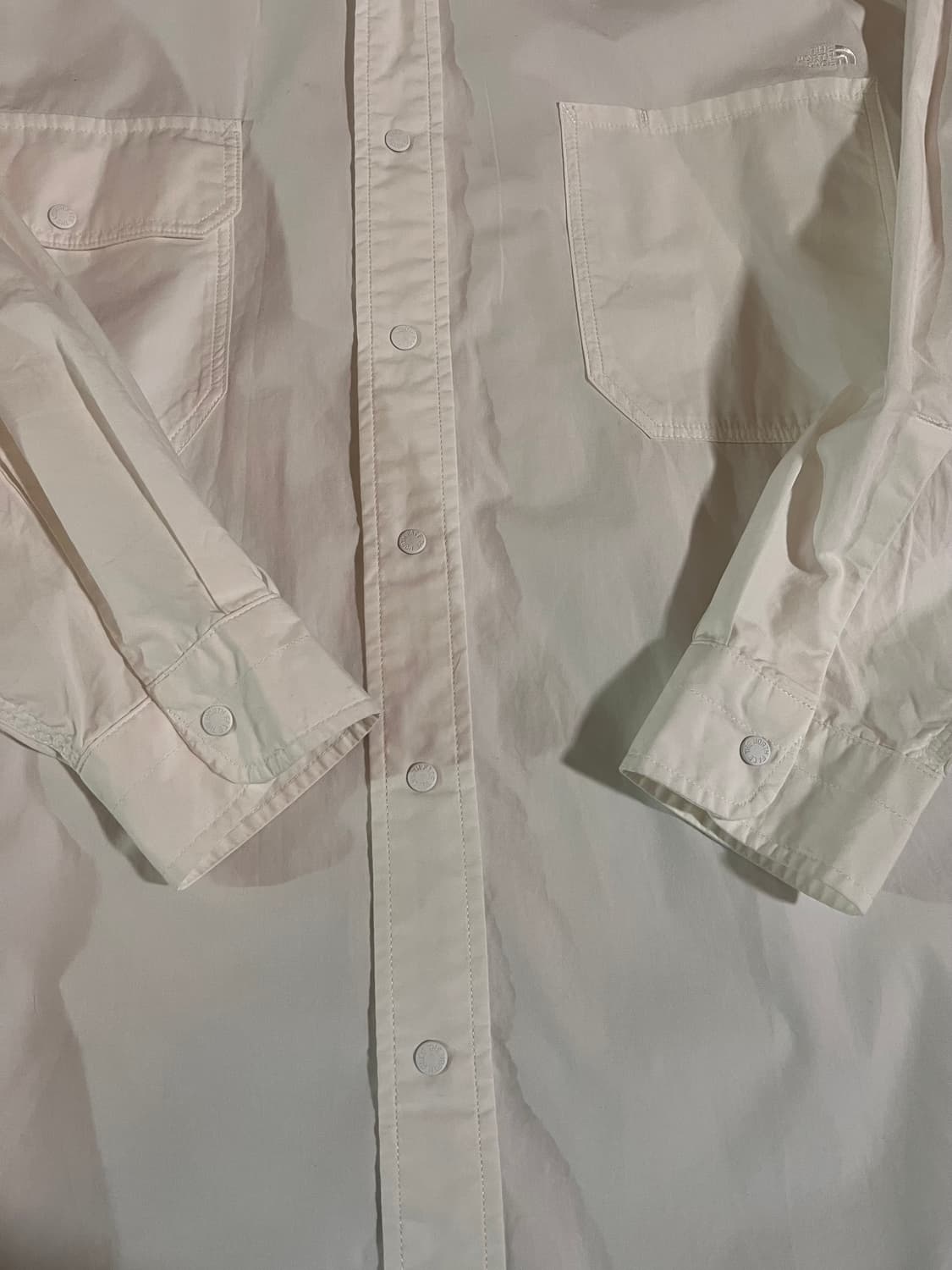 The NorthFace Purple label  노스페이스 화이트셔츠 상품이미지5