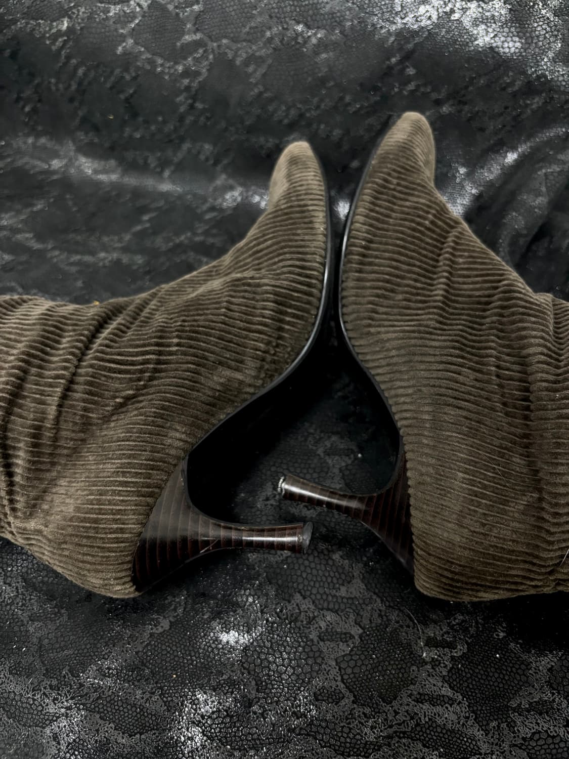 “Vintage” Y2K Mood Brown Suede Shoes 상품이미지9