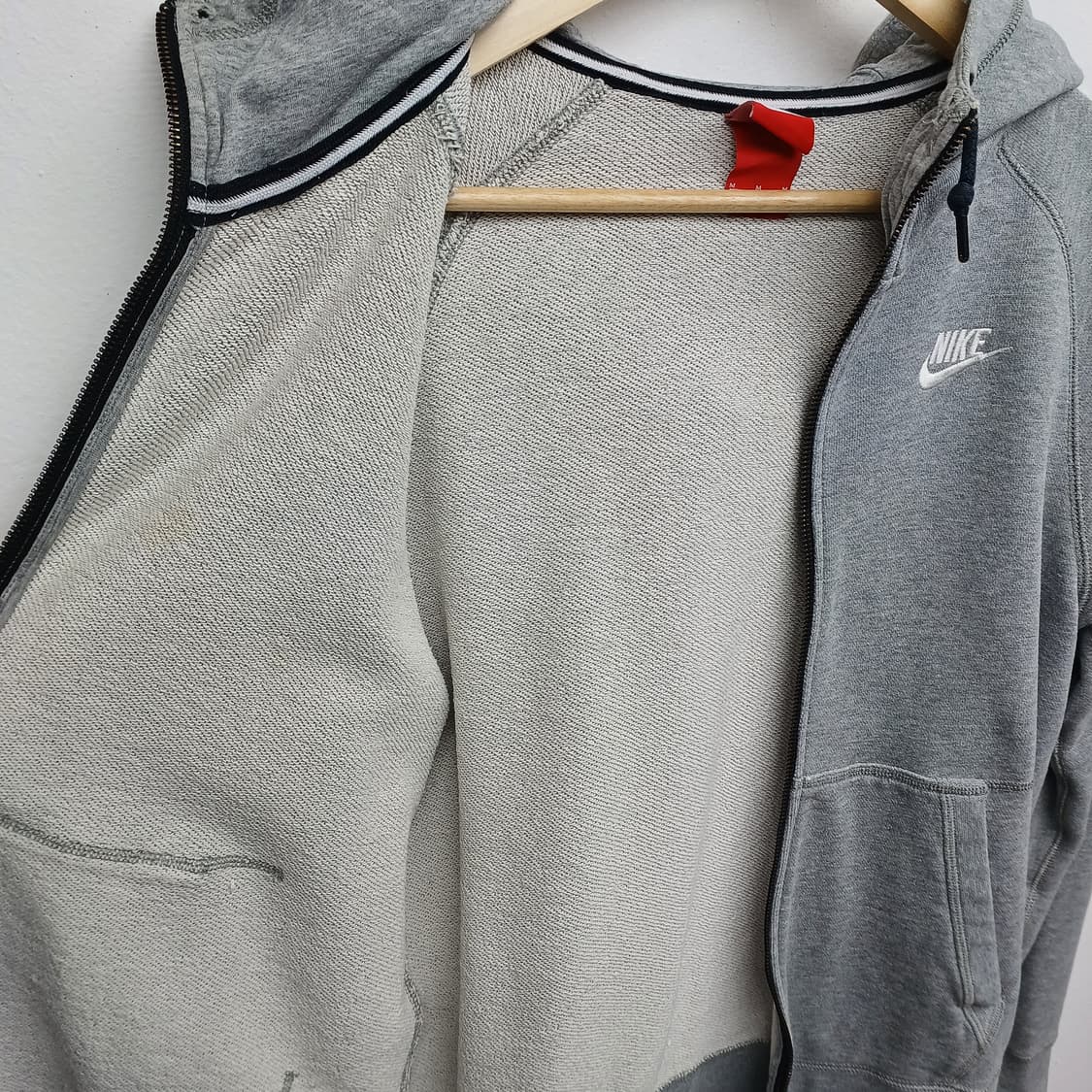나이키 그레이 블랙 지퍼 후드 집업 M 상품이미지3