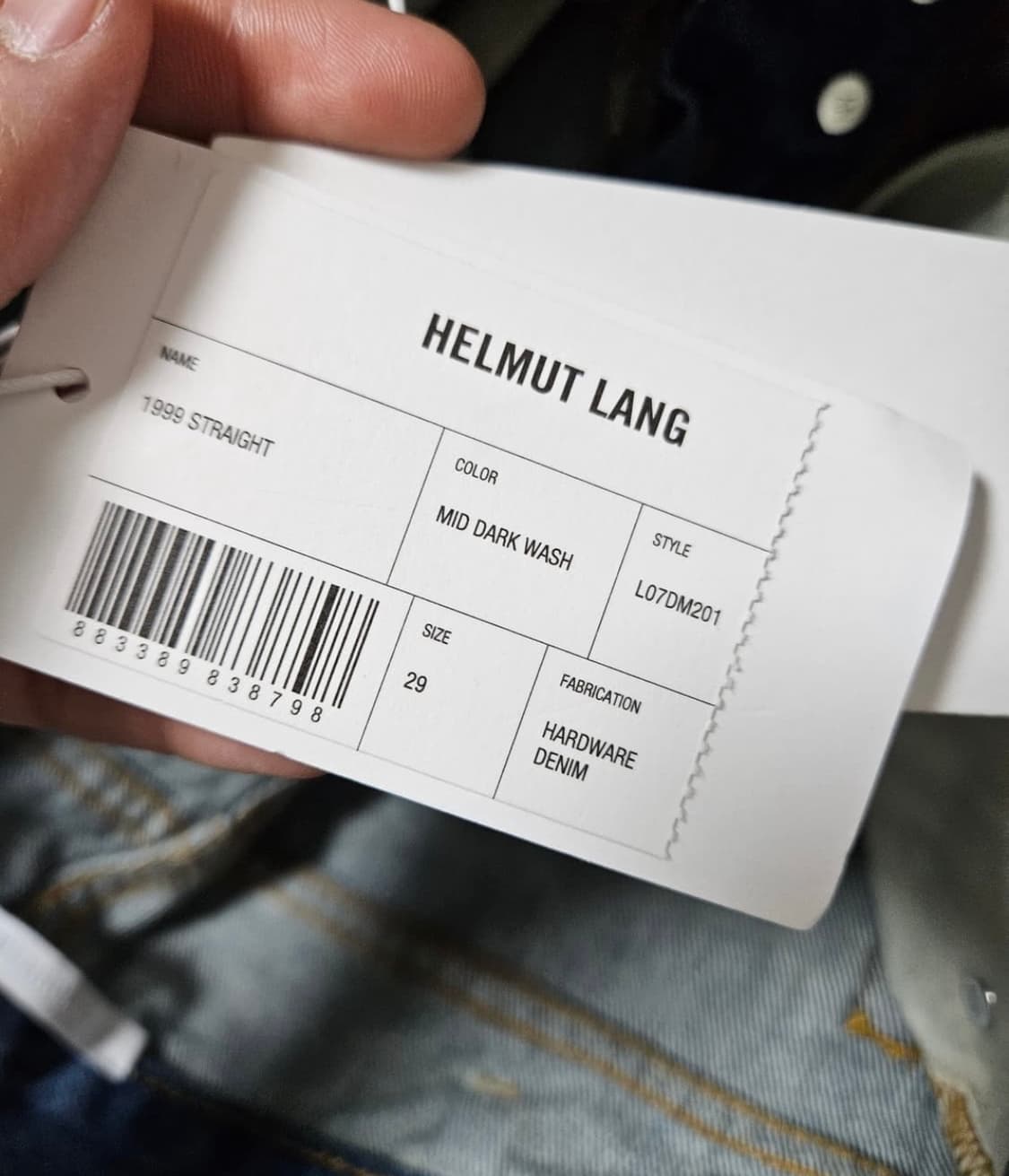 [29] HELMUTLANG 1999 straight jeans 상품이미지4