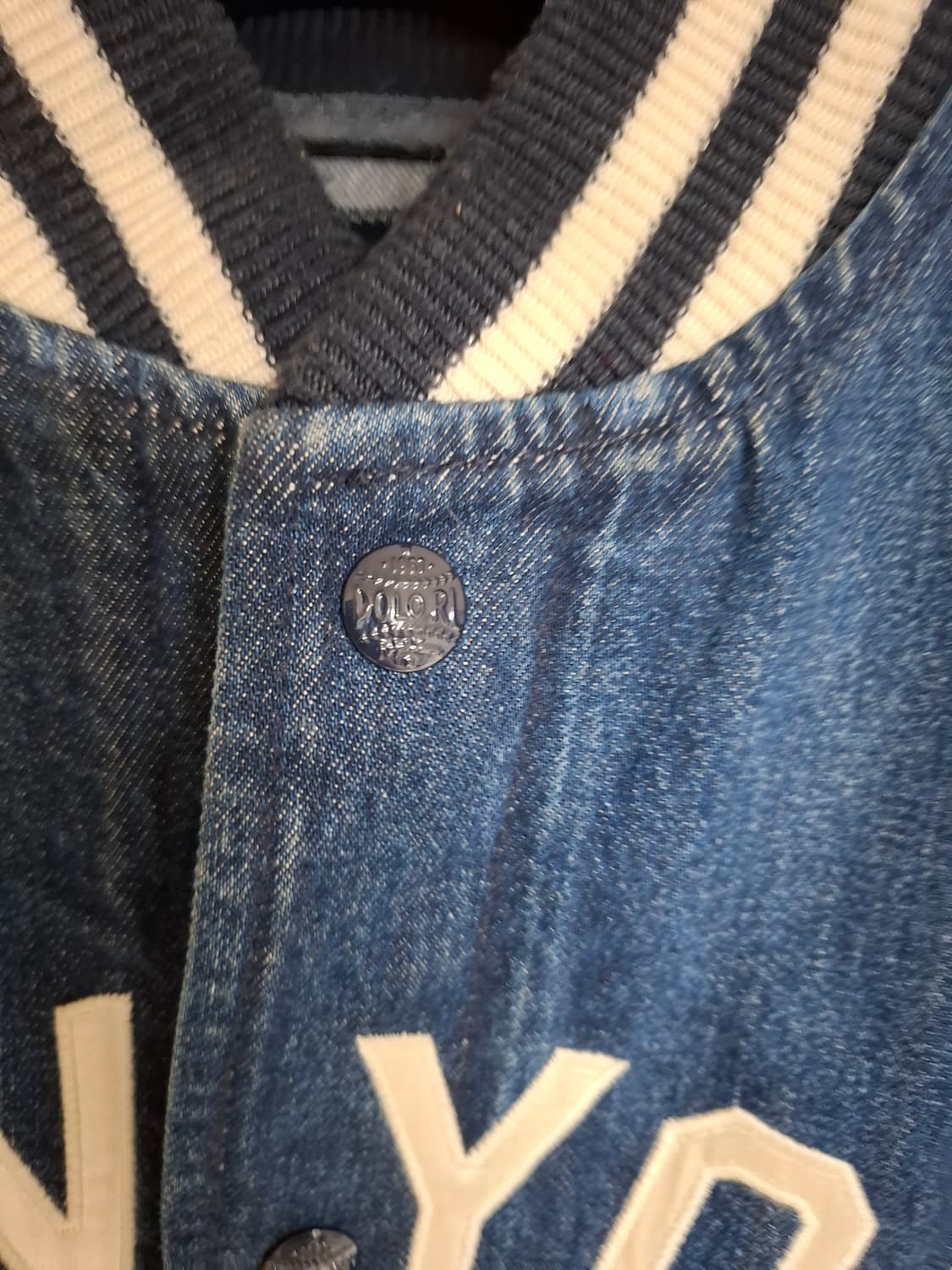 M 폴로 랄프로렌x뉴욕 양키스 데님 바시키 야구 점퍼 상품이미지3