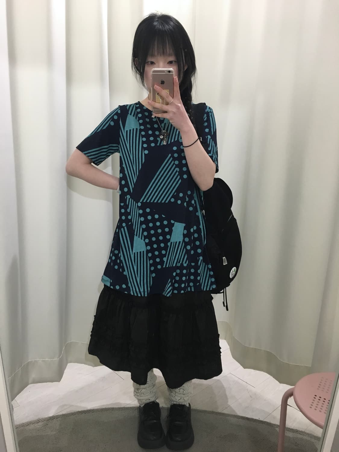 dot pattern blouse 상품이미지2