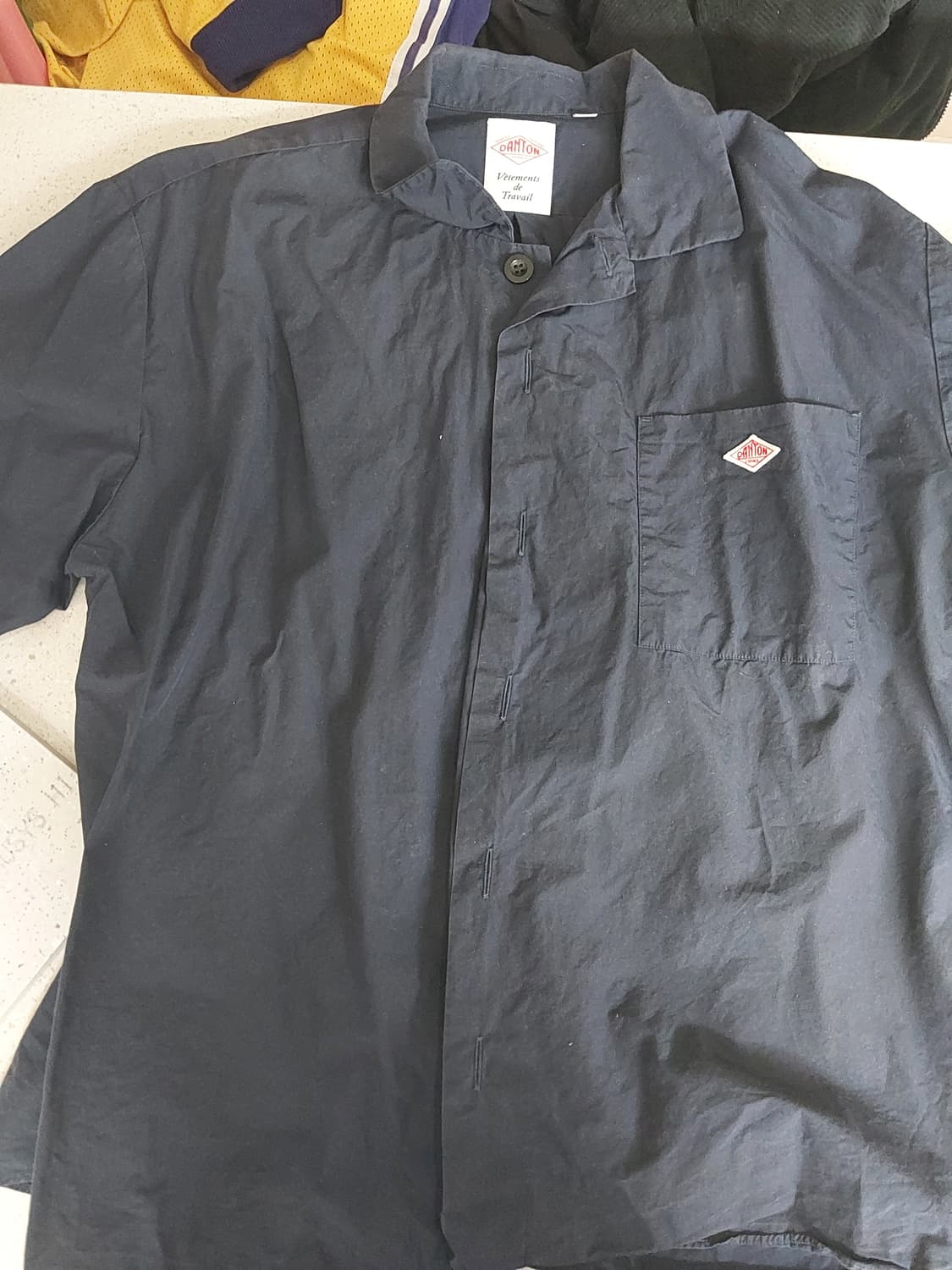 단톤 반팔셔츠 네이비 40사이즈 상품이미지4